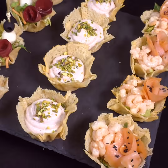 Anteprima ricetta Cestini di parmigiano