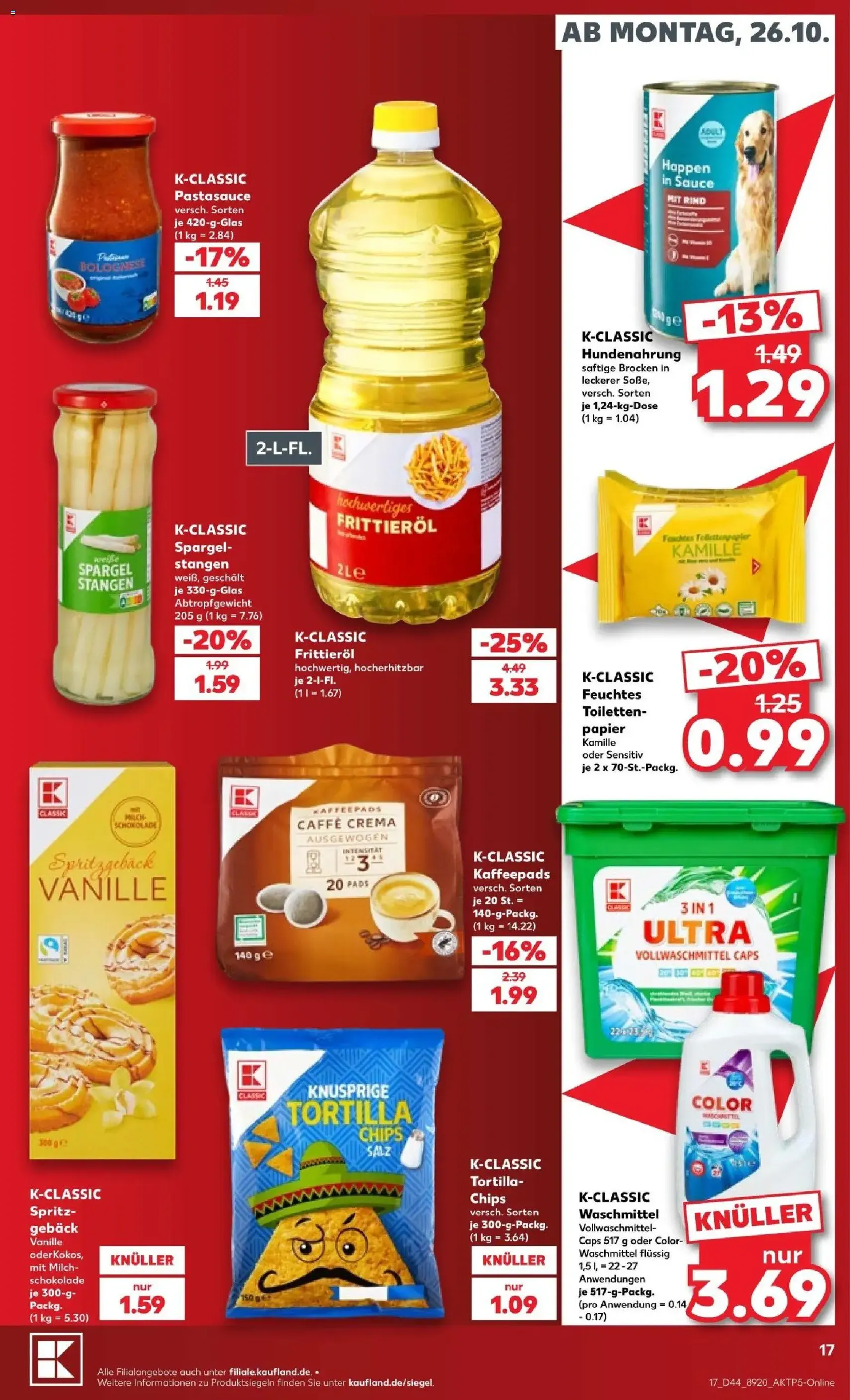 Kaufland Prospekt - Gültiger Prospekt ab 26.10.2026, Seite 17 von insgesamt 76