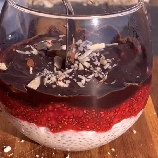 Náhľad receptu Malinový chia pohár