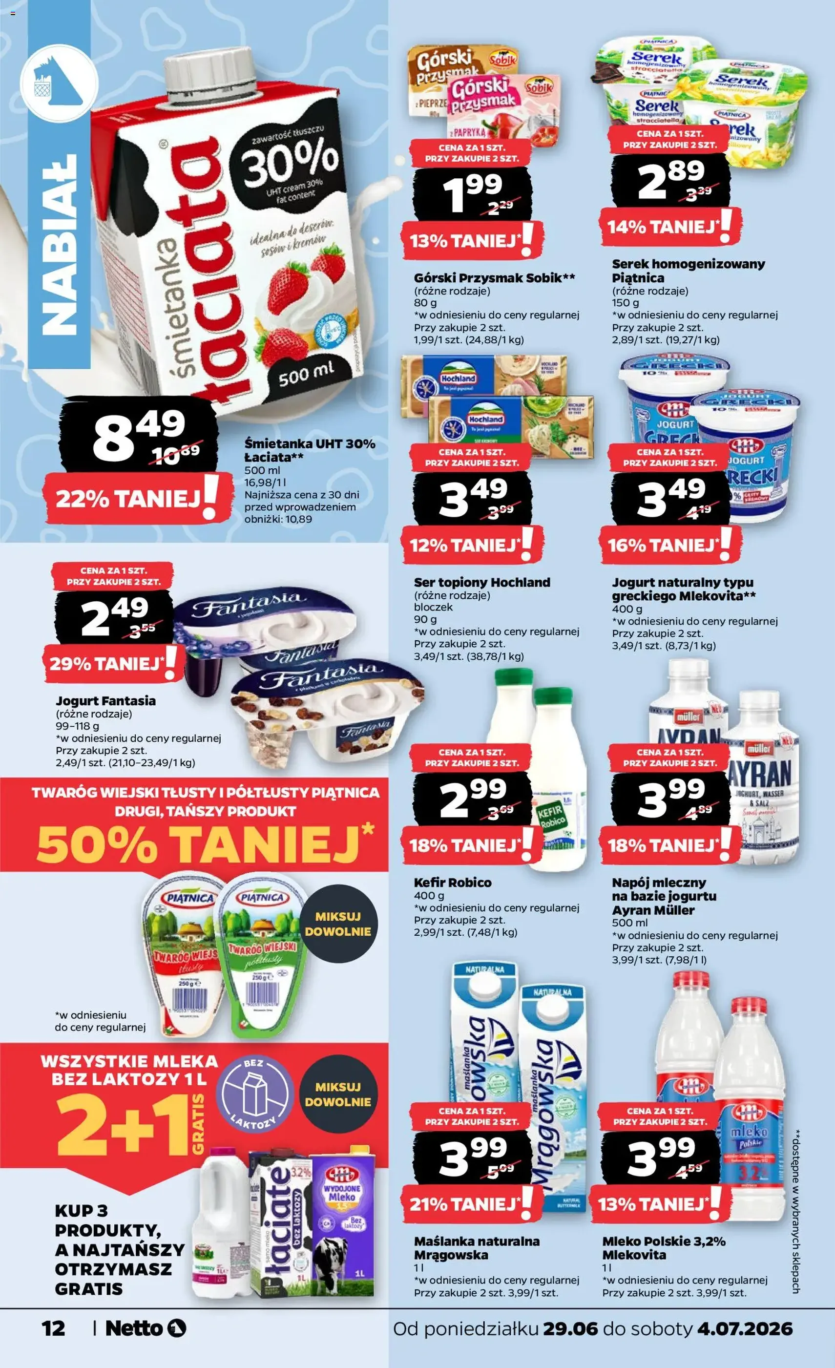 Netto gazetka od poniedziałku spożywcza - ważny gazetka od 29.06.2026 strona 12 z 37