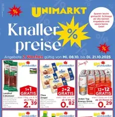 Unimarkt Flugblatt - Prospekt Vorschau gültig ab 08.10.2025