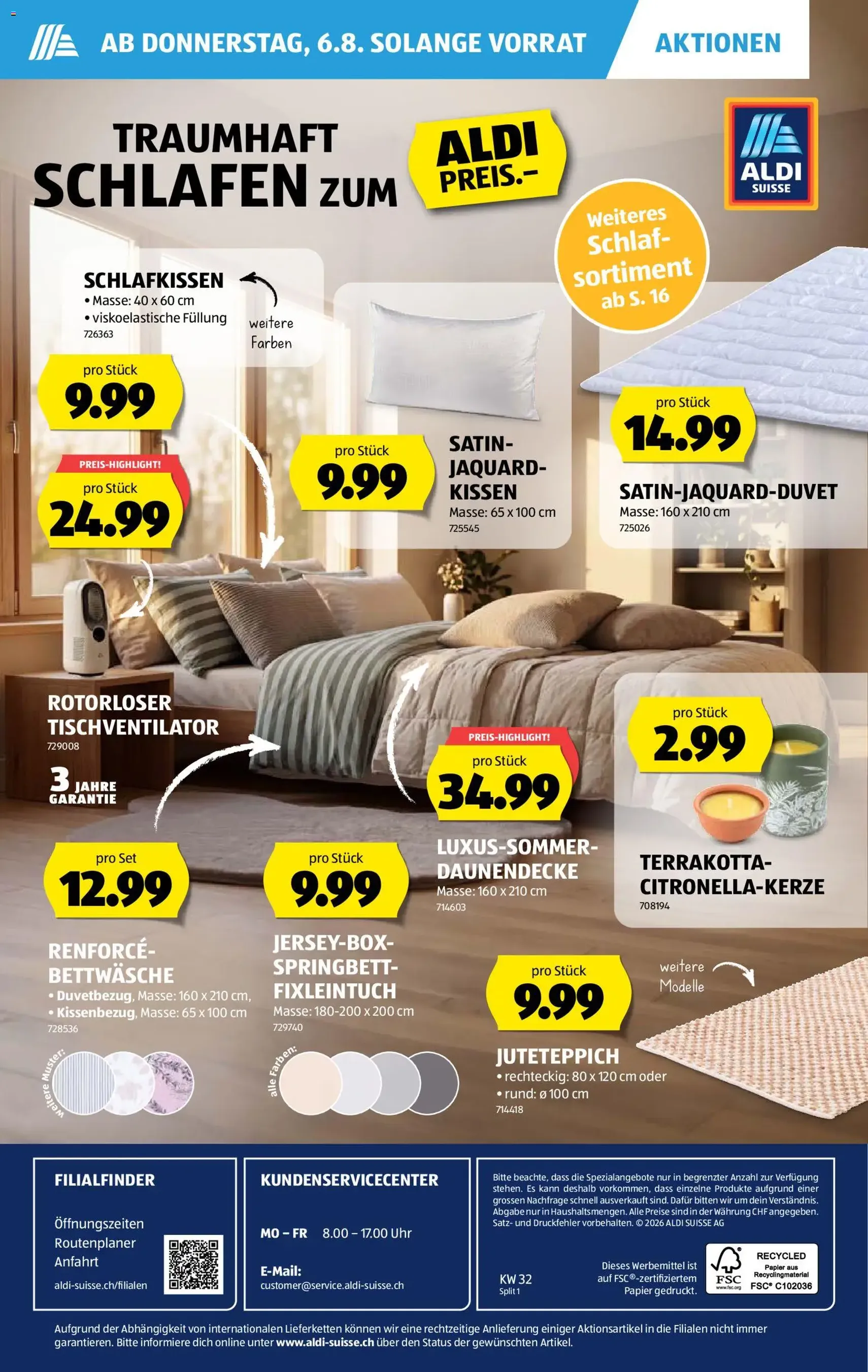 Aldi aktionen - Gültiger Prospekt ab 06.08.2026, Seite 32 von insgesamt 36