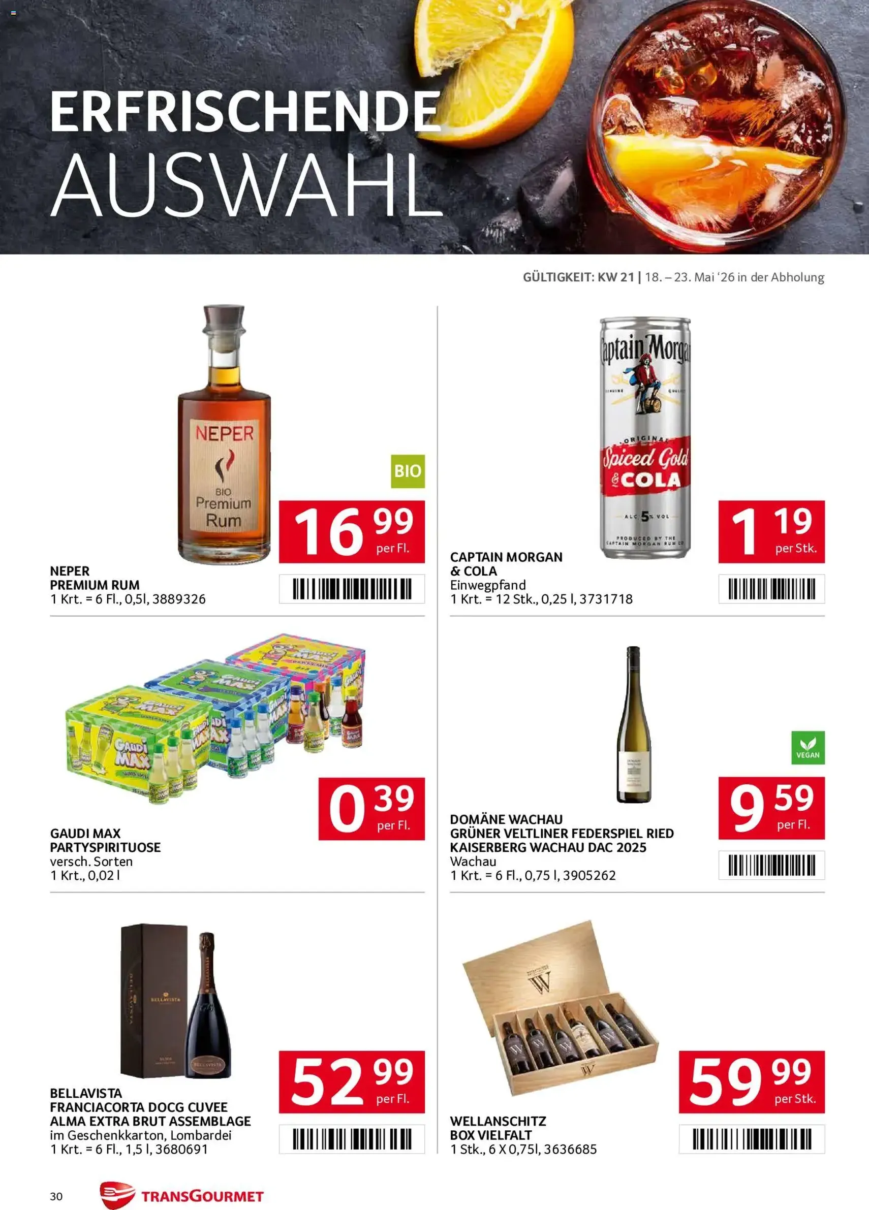 Transgourmet Flugblatt - Gültiger Prospekt ab 18.05.2026, Seite 30 von insgesamt 32