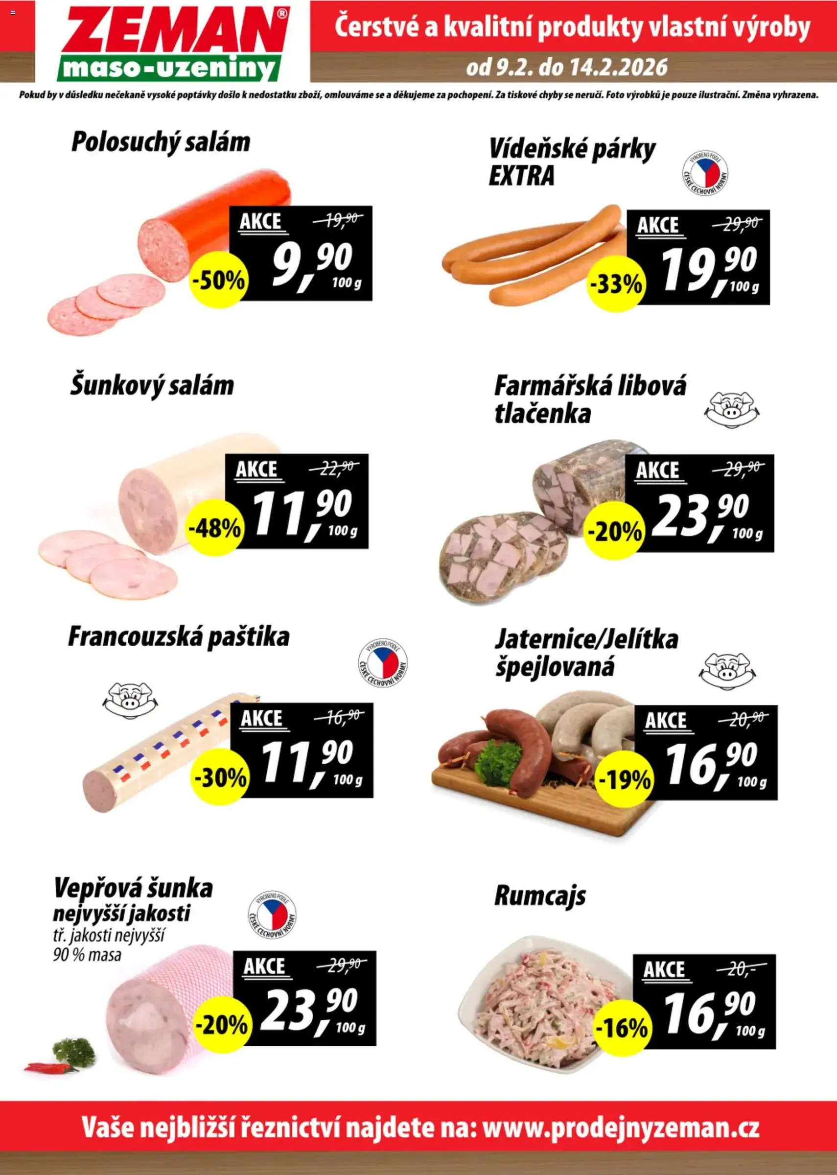 Prodejny Zeman leták - platný leták od 09.02.2026 strana 2 z 2