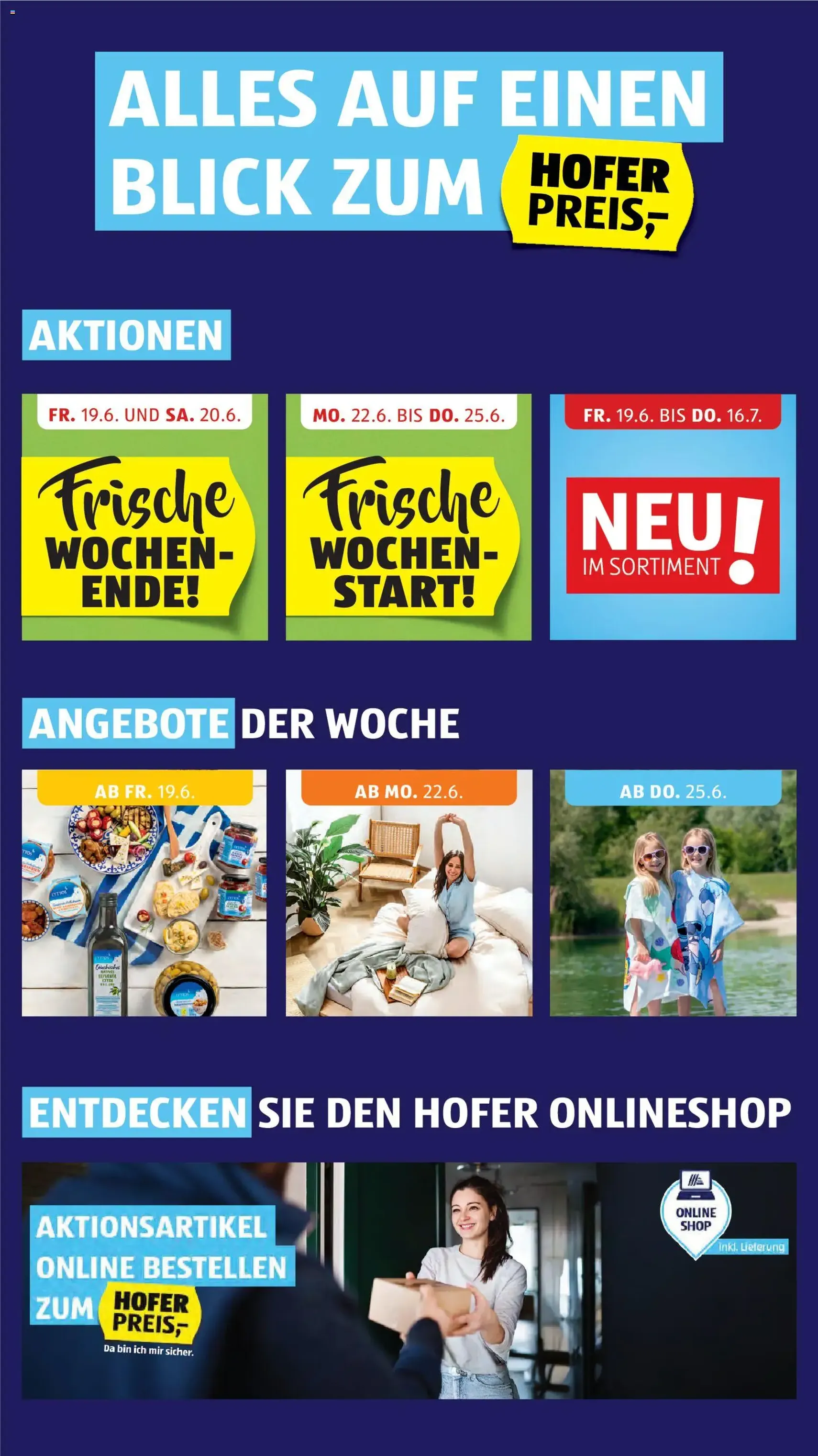 Hofer Flugblatt - Gültiger Prospekt ab 19.06.2026, Seite 2 von insgesamt 46