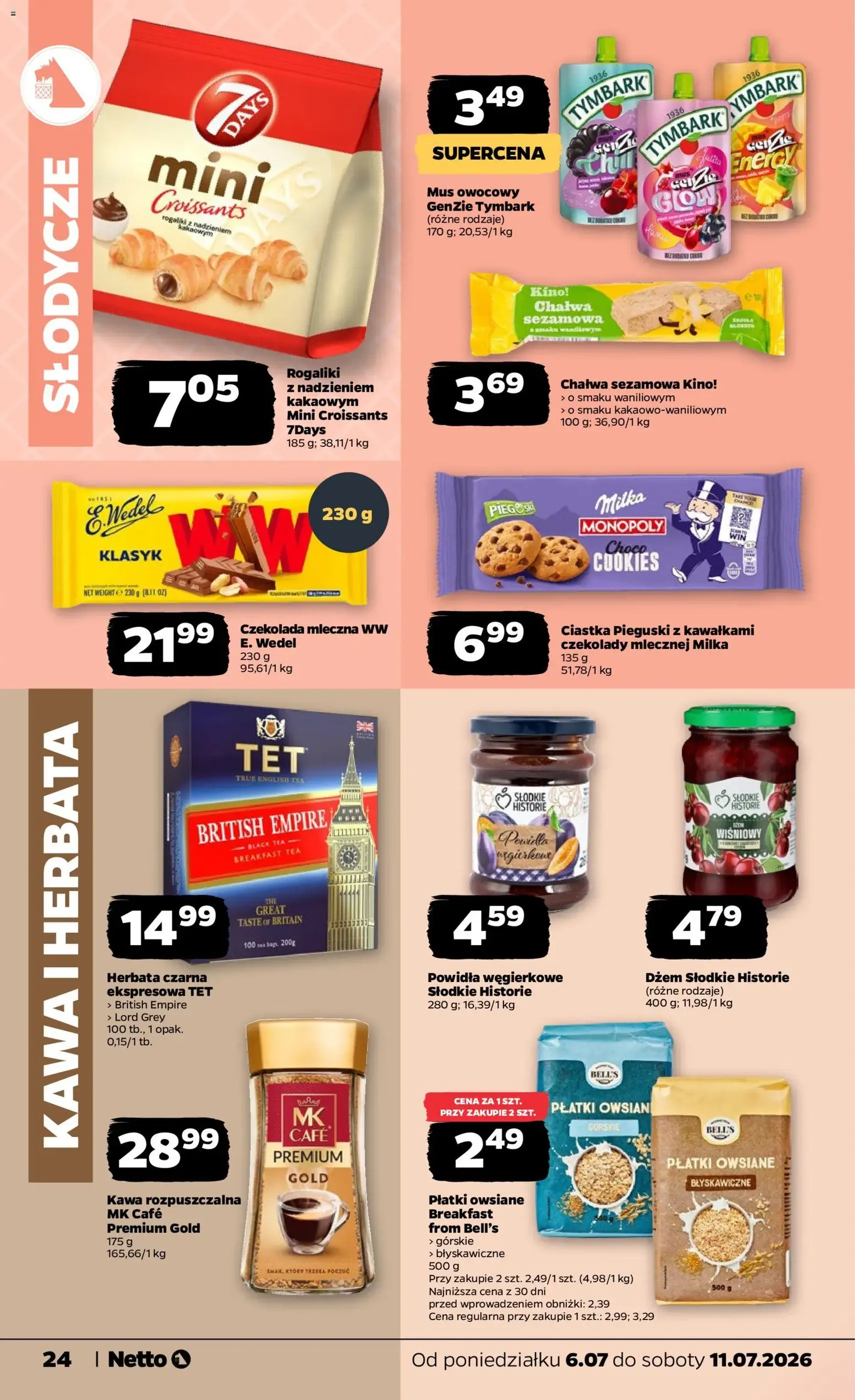 Netto gazetka od poniedziałku spożywcza - ważny gazetka od 06.07.2026 strona 24 z 35