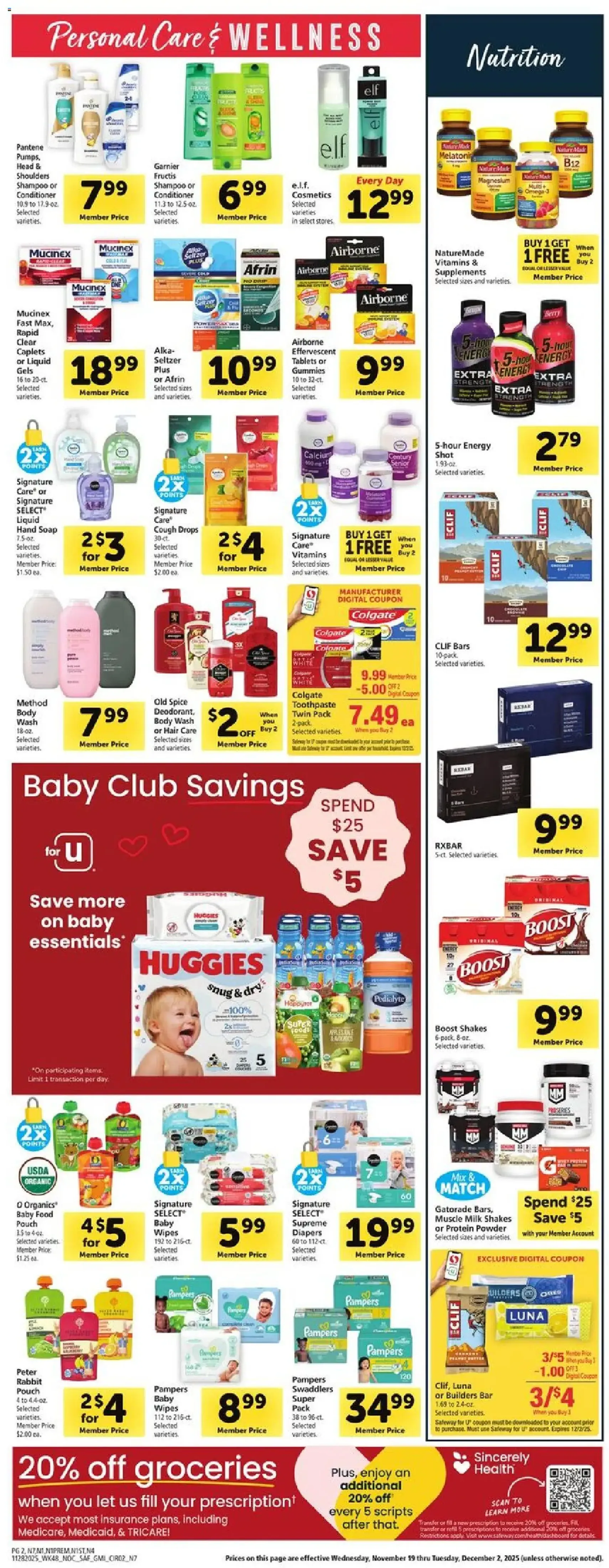 Safeway Weekly Ad - valid flyer from 11/28/2025, page 6 of 7