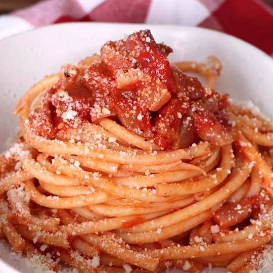 Anteprima ricetta Sugo amatriciana