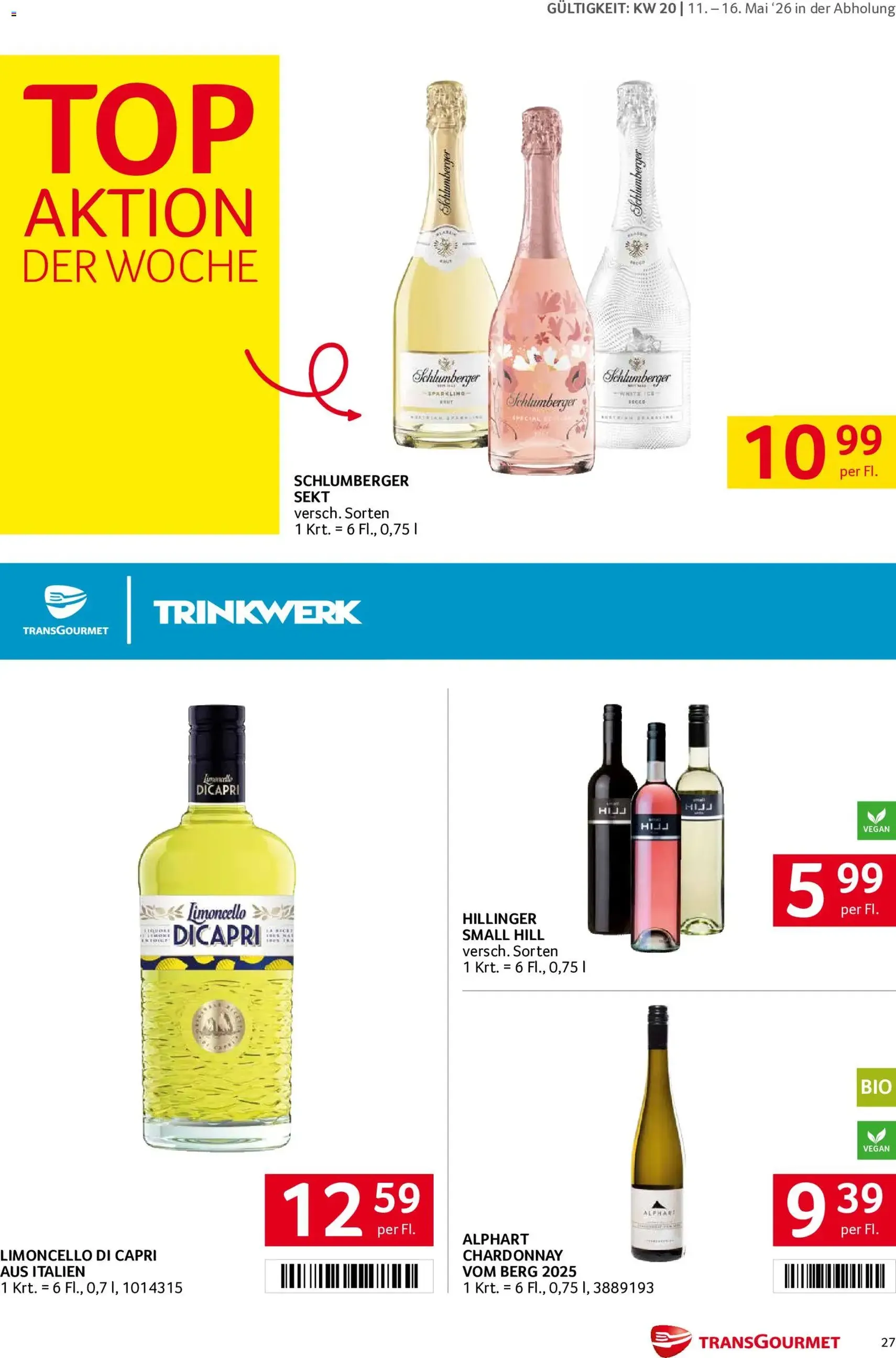 Transgourmet Flugblatt - Gültiger Prospekt ab 11.05.2026, Seite 27 von insgesamt 40