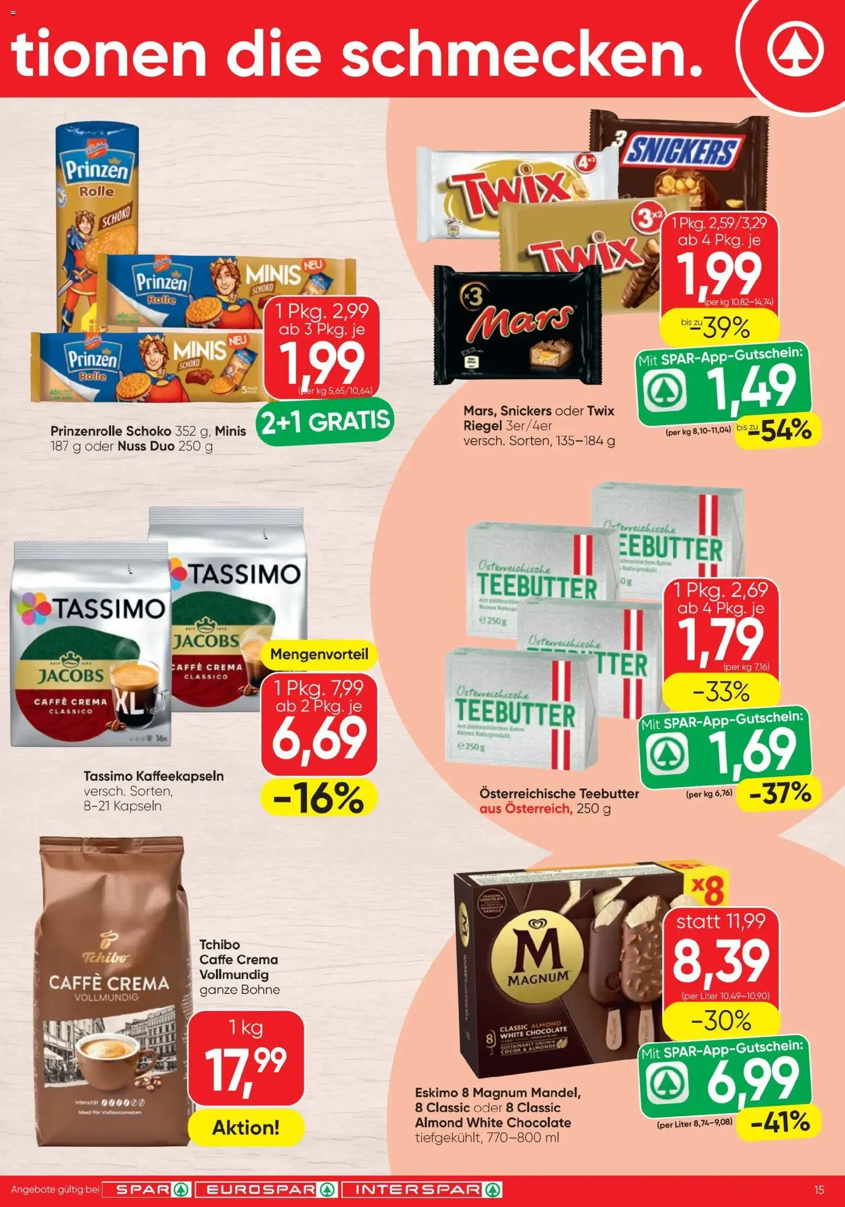 Spar - Flugblatt - Gültiger Prospekt ab 16.04.2026, Seite 15 von insgesamt 16