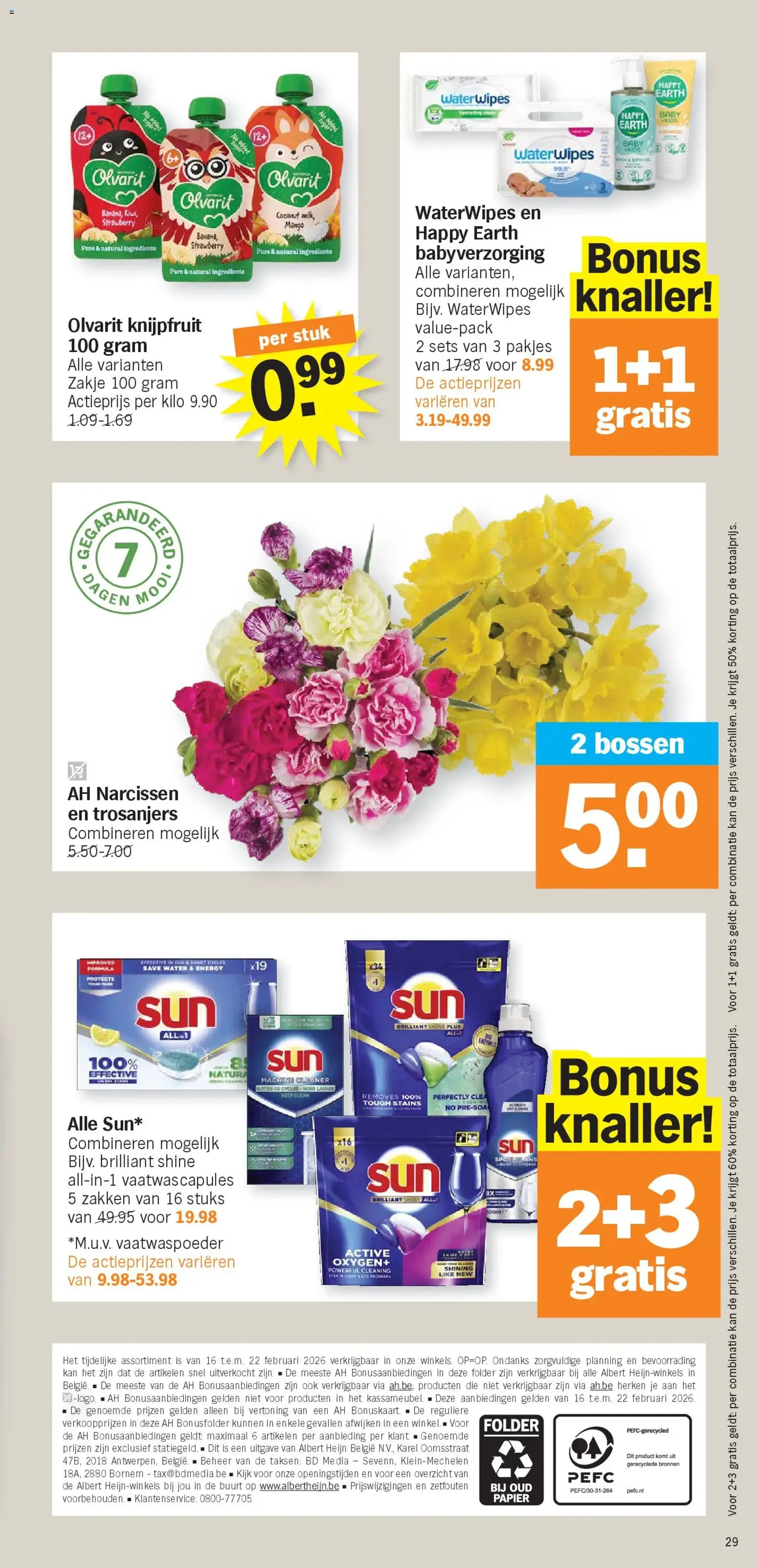 Albert Heijn folder week / de la semaine 8 - geldige folder vanaf 16/02/2026 pagina 29 van 30
