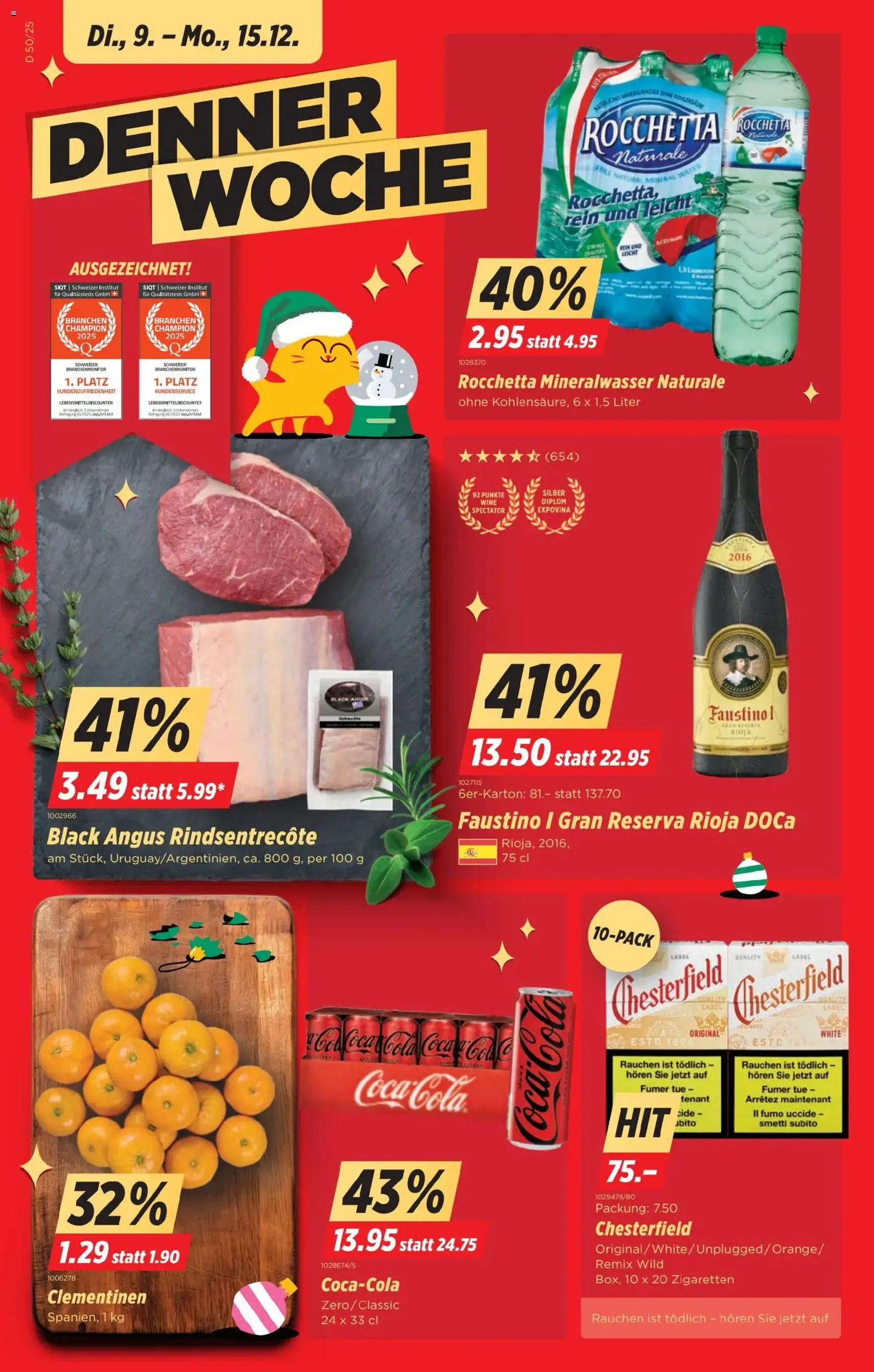 Denner Aktionen - Gültiger Prospekt ab 09.12.2025, Seite 1 von insgesamt 24