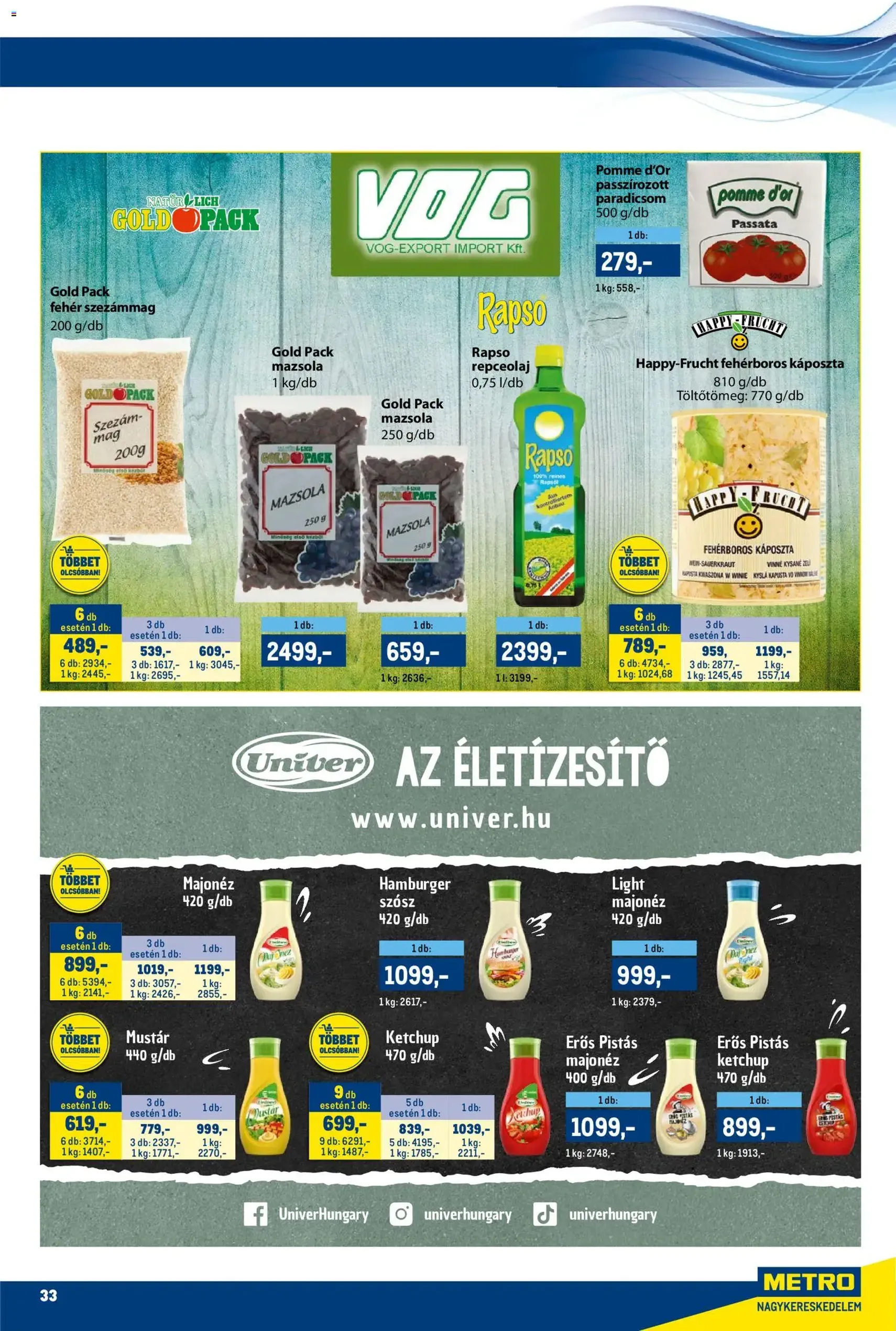Metro Akciós újság - 2025.11.15. érvényes szórólap 33 oldal 55 oldalból