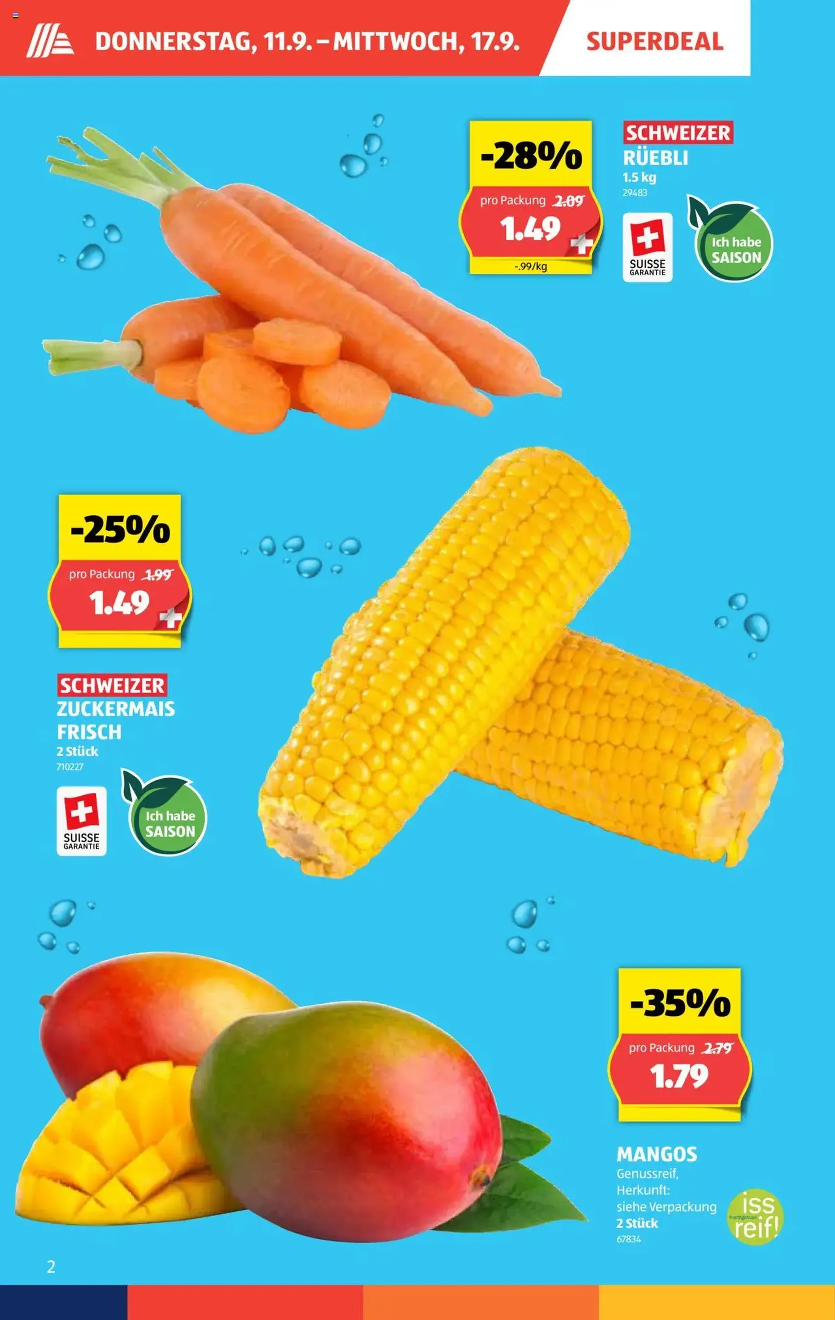 Aldi Aktionen - Gültiger Prospekt ab 11.09.2025, Seite 3 von insgesamt 32 Aldi Aktionen - Gültiger Prospekt ab 11.09.2025, Seite 3 von insgesamt 32