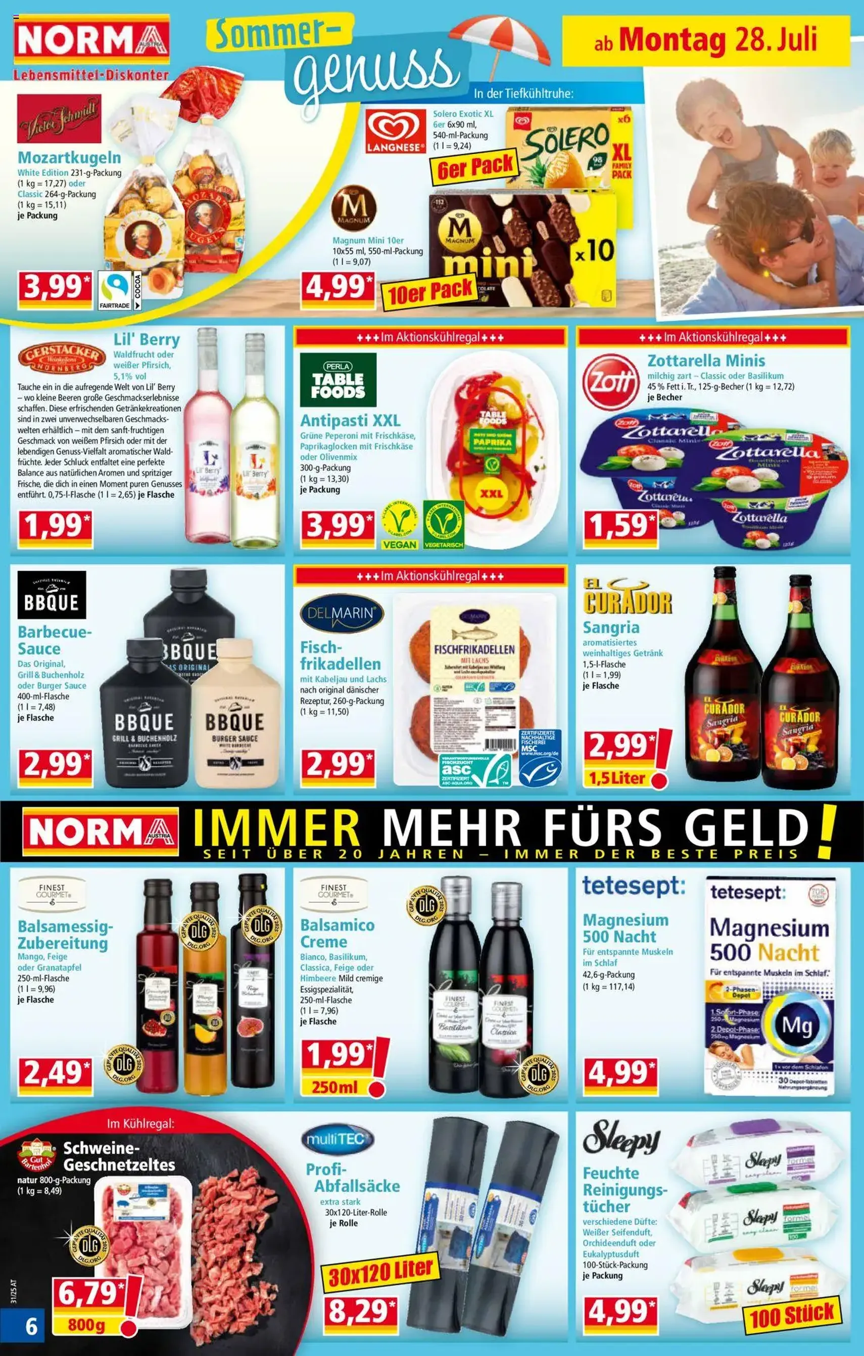 Norma Flugblatt - Gültiger Prospekt ab 28.07.2025, Seite 6 von insgesamt 18 Norma Flugblatt - Gültiger Prospekt ab 28.07.2025, Seite 6 von insgesamt 18