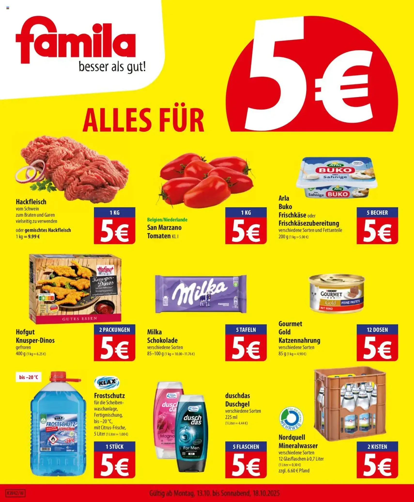 Famila Prospekt - Gültiger Prospekt ab 13.10.2025, Seite 1 von insgesamt 24