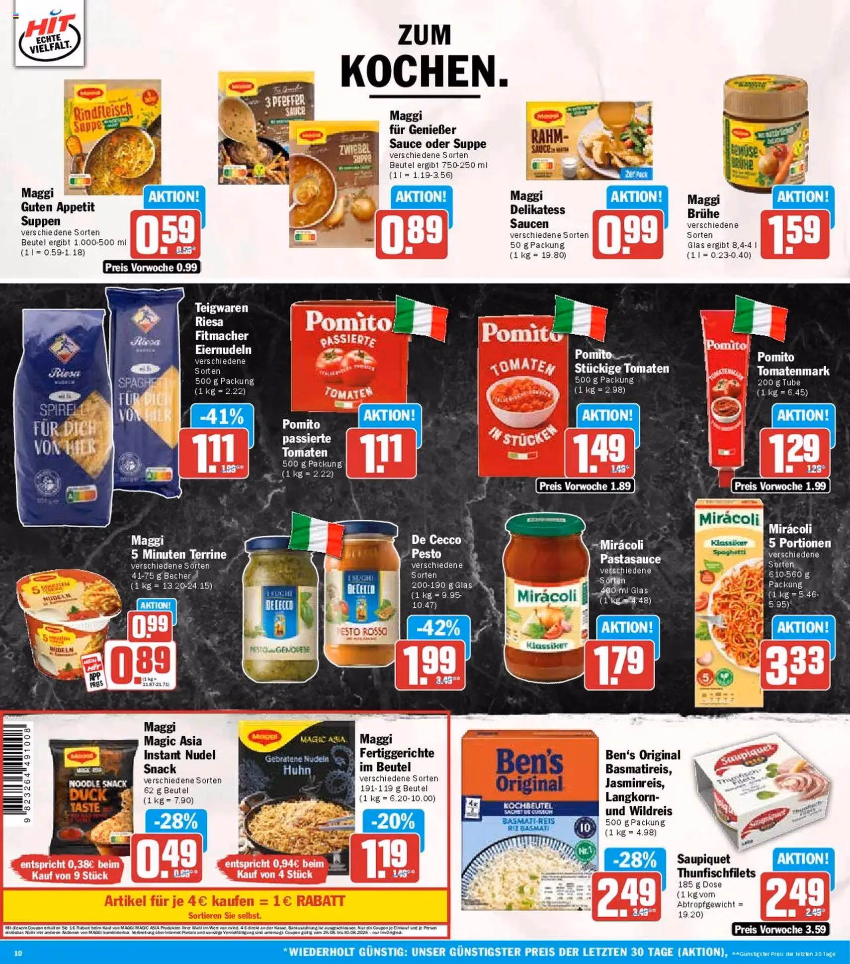 HIT Prospekt - Gültiger Prospekt ab 25.08.2025, Seite 10 von insgesamt 19 HIT Prospekt - Gültiger Prospekt ab 25.08.2025, Seite 10 von insgesamt 19