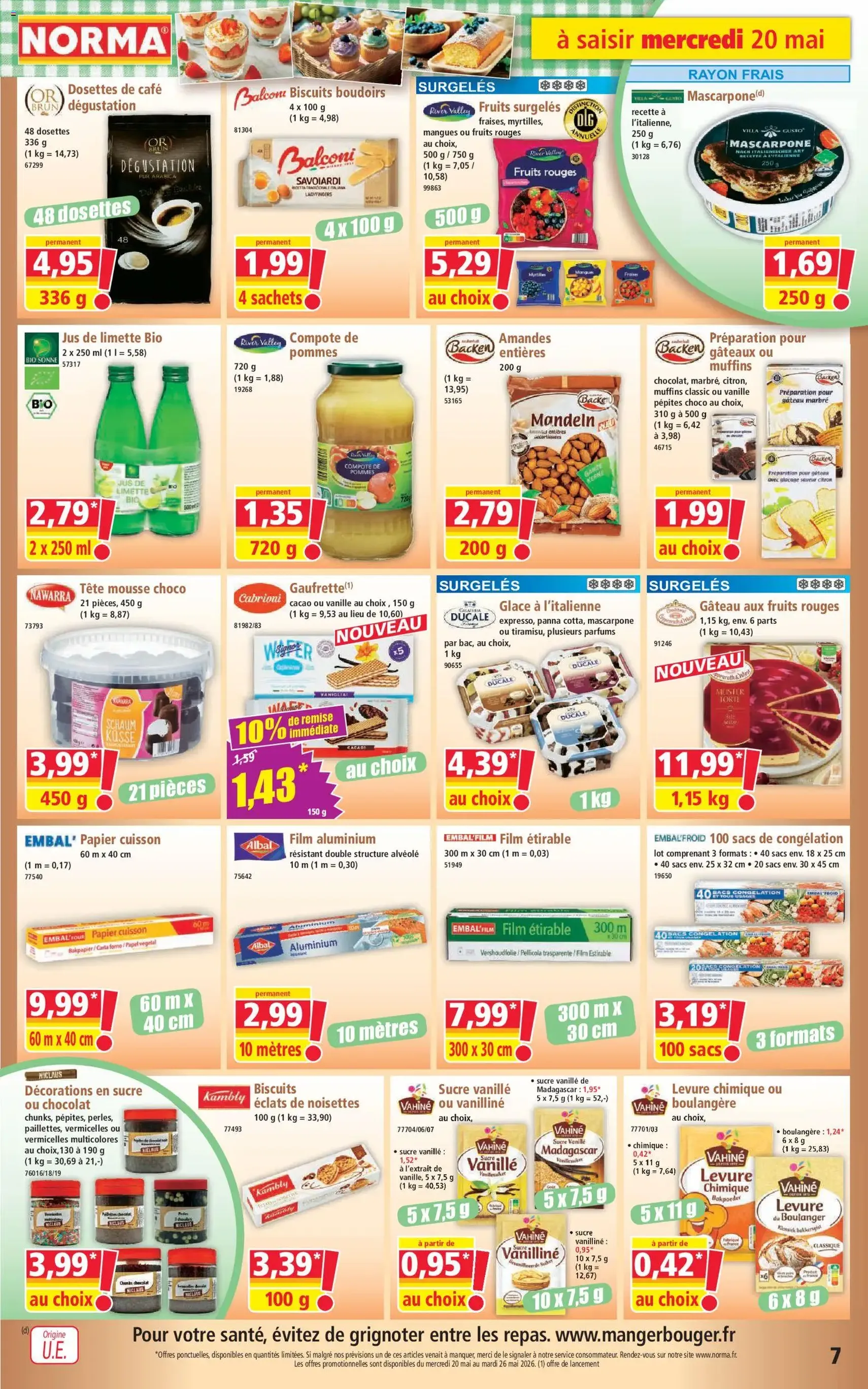 Norma catalogue - brochure valable à partir du 20/05/2026, page 7 sur 12