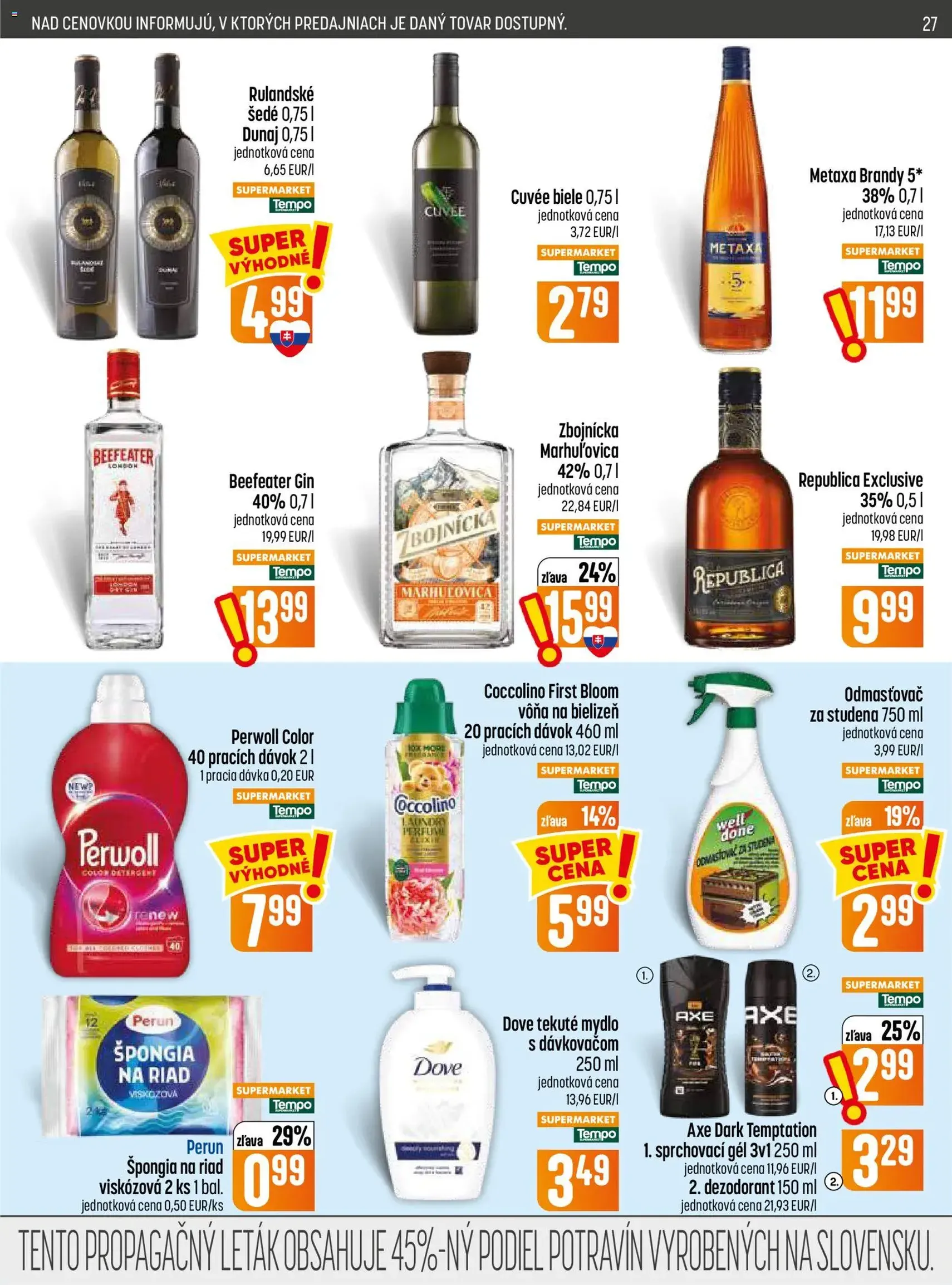 COOP Jednota leták - platný leták od 20.08.2026 strana 27 z 32