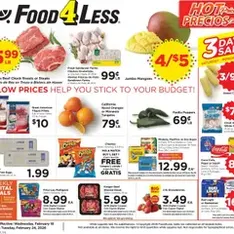 Food 4 Less Weekly Ad - Flyer preview valid from 02/18/2026