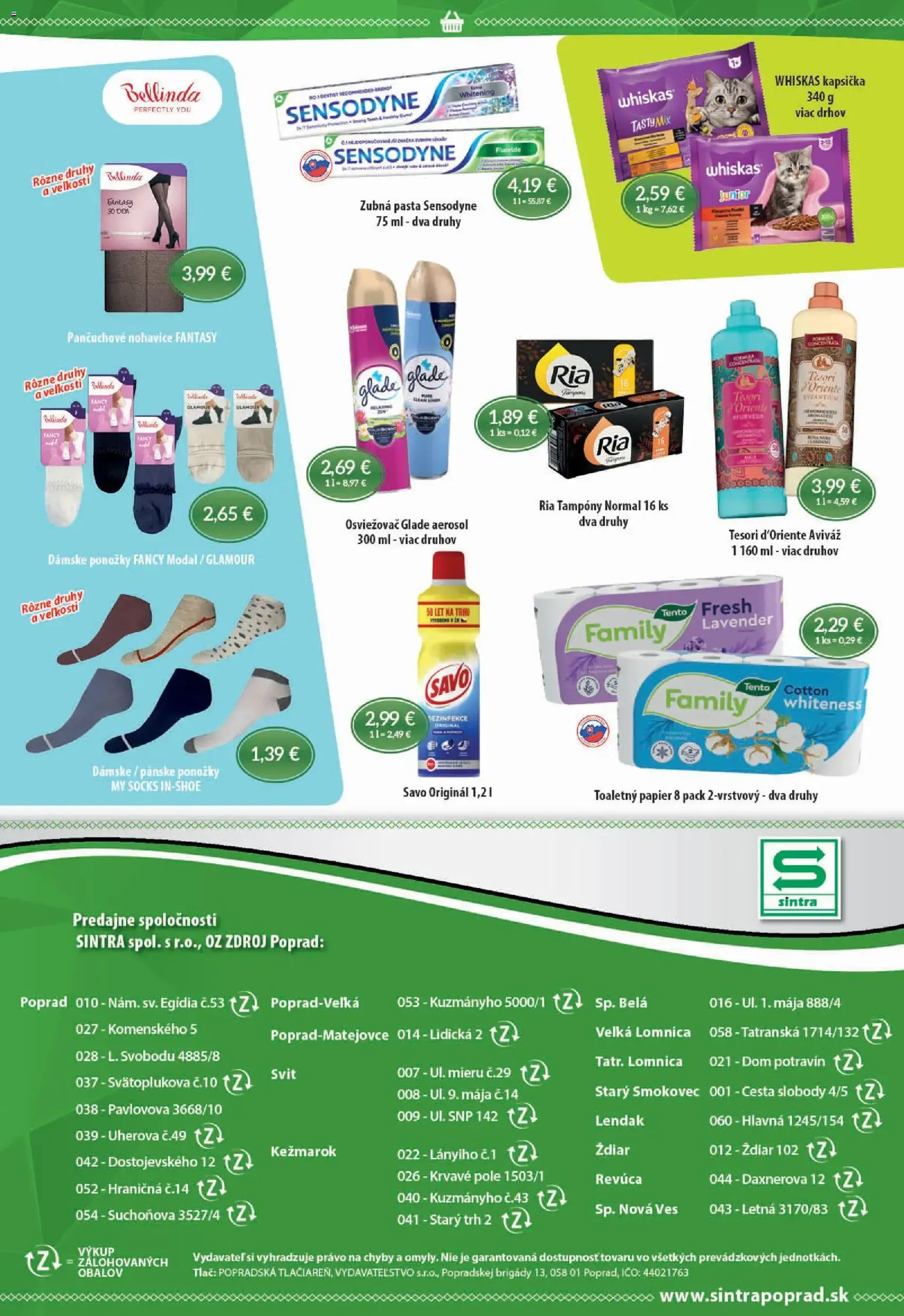 Sintra leták - platný leták od 19.03.2026 strana 10 z 10