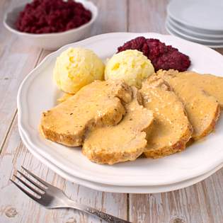 Recipe preview Pork loin in horseradish sauce
