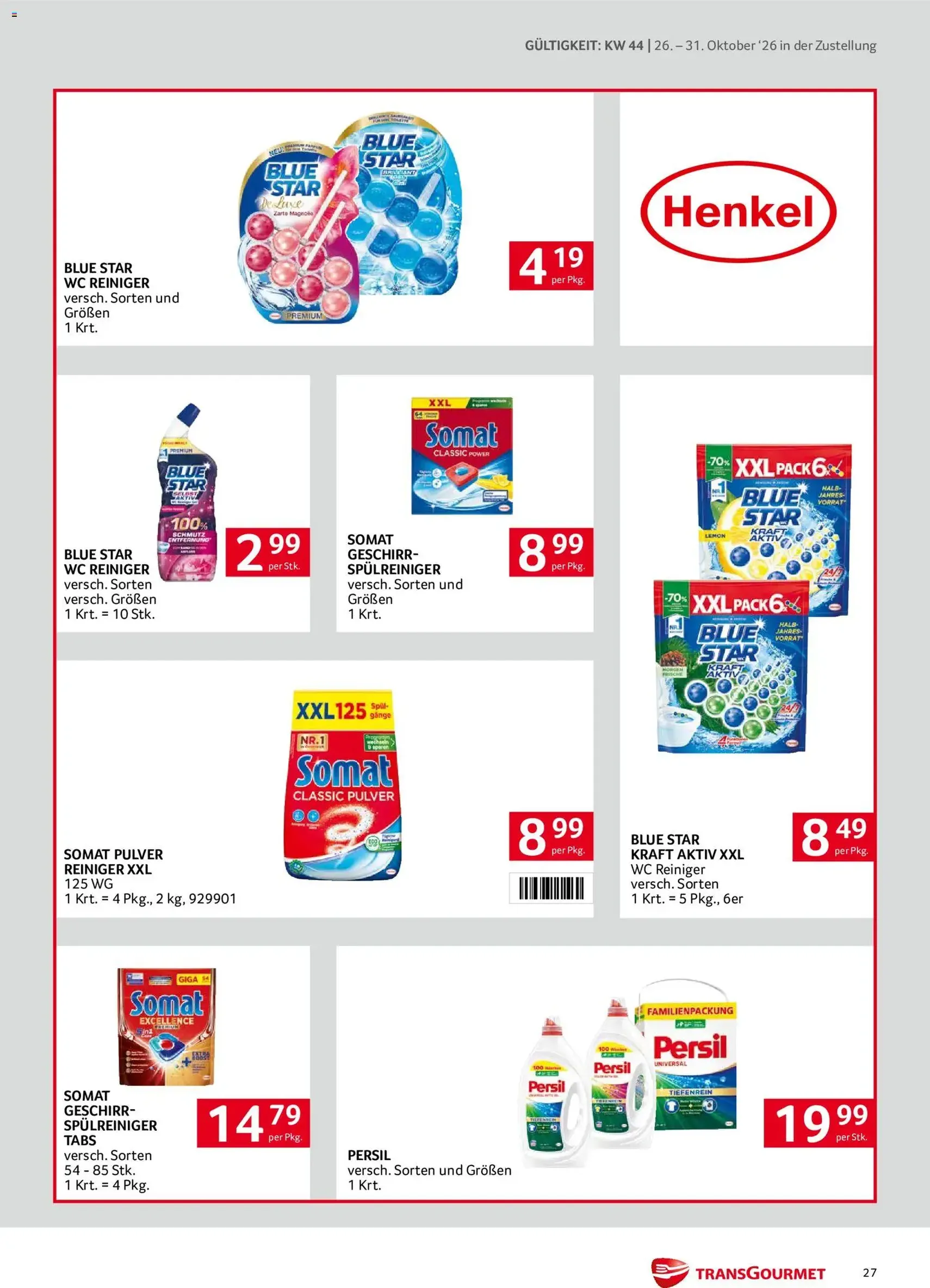 Transgourmet Flugblatt - Gültiger Prospekt ab 26.10.2026, Seite 27 von insgesamt 28