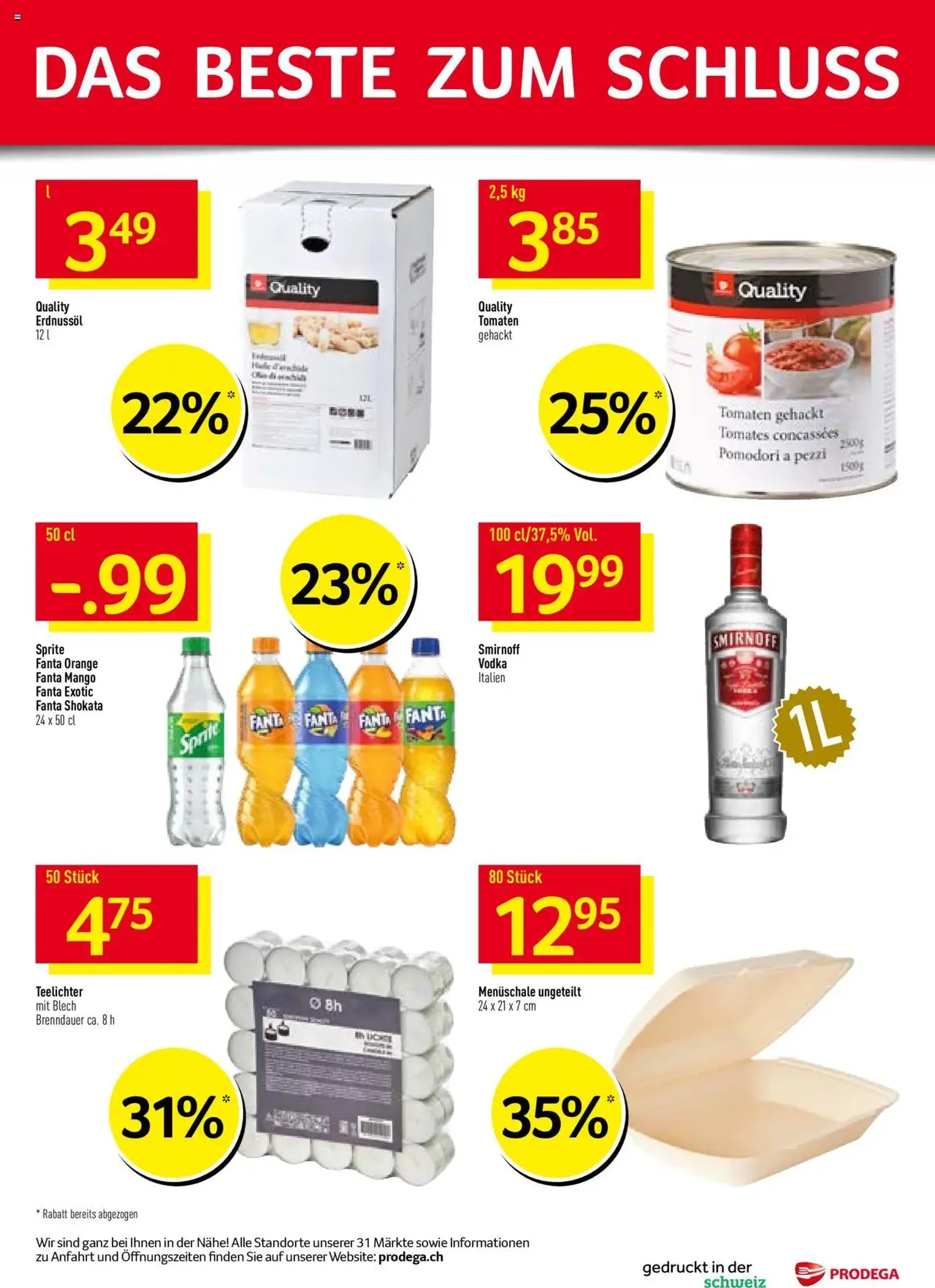 Prodega Aktionen - Gültiger Prospekt ab 25.08.2025, Seite 40 von insgesamt 40 Prodega Aktionen - Gültiger Prospekt ab 25.08.2025, Seite 40 von insgesamt 40
