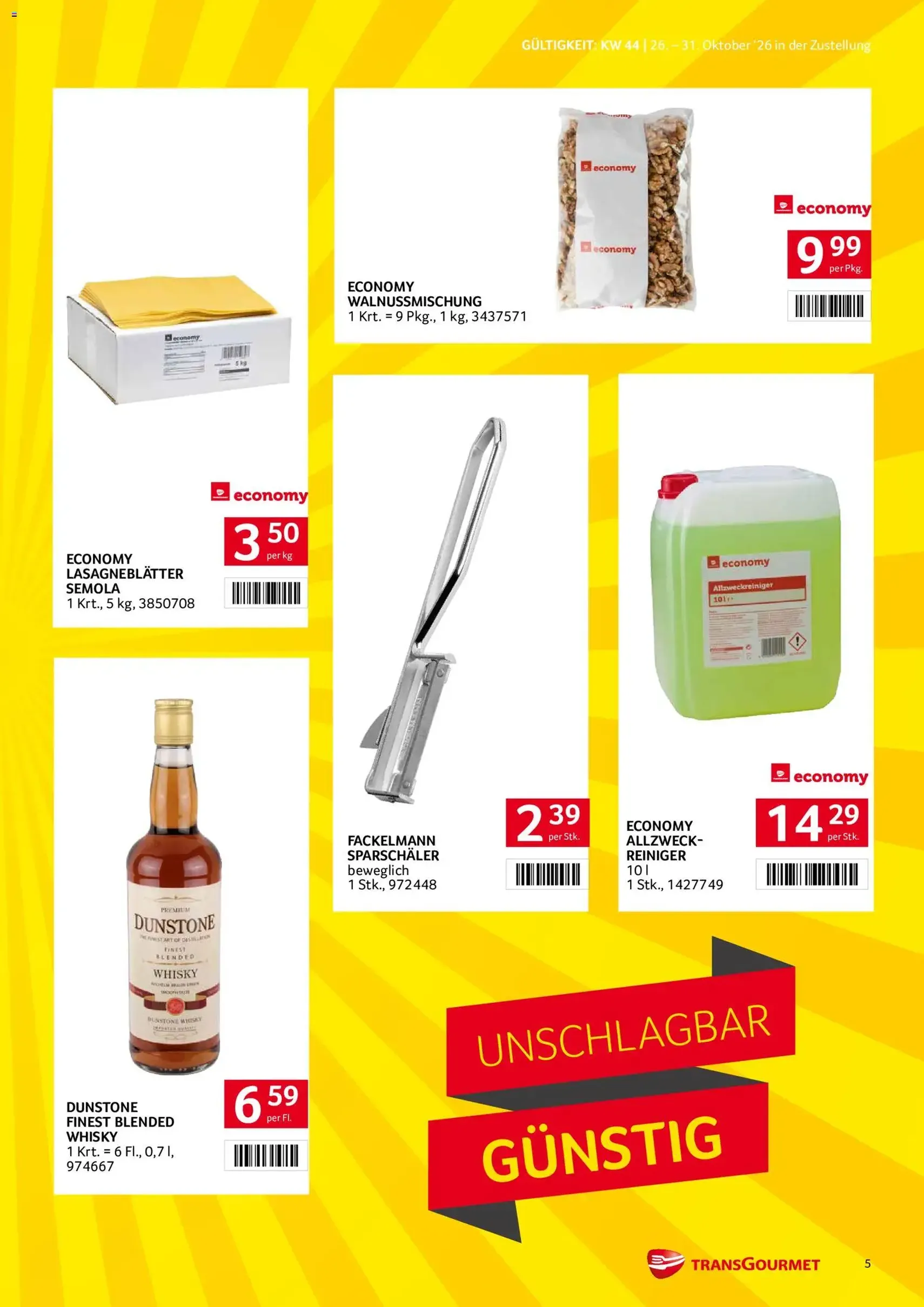 Transgourmet Flugblatt - Gültiger Prospekt ab 26.10.2026, Seite 5 von insgesamt 28
