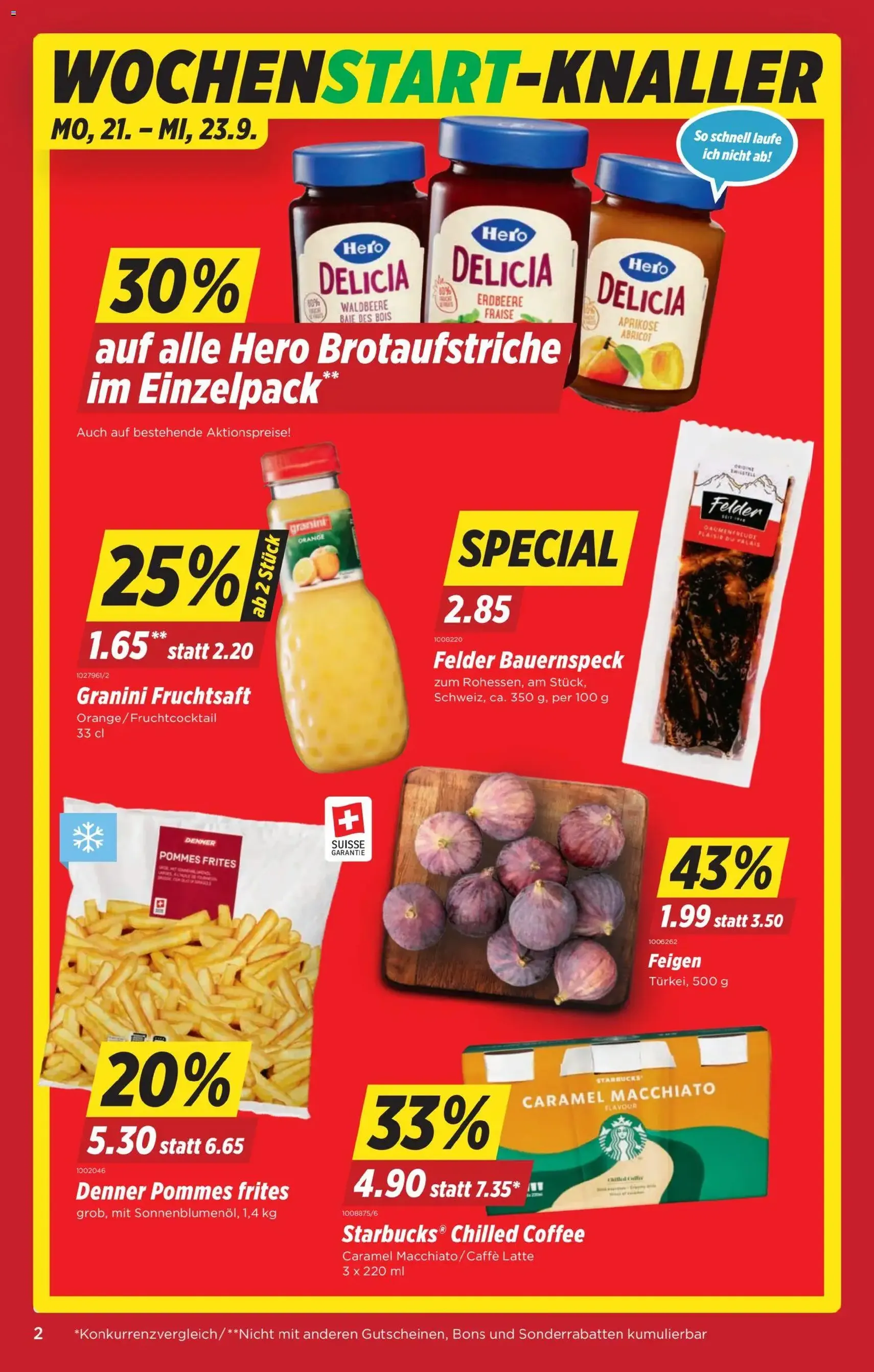 Denner aktionen - Gültiger Prospekt ab 17.09.2026, Seite 2 von insgesamt 22