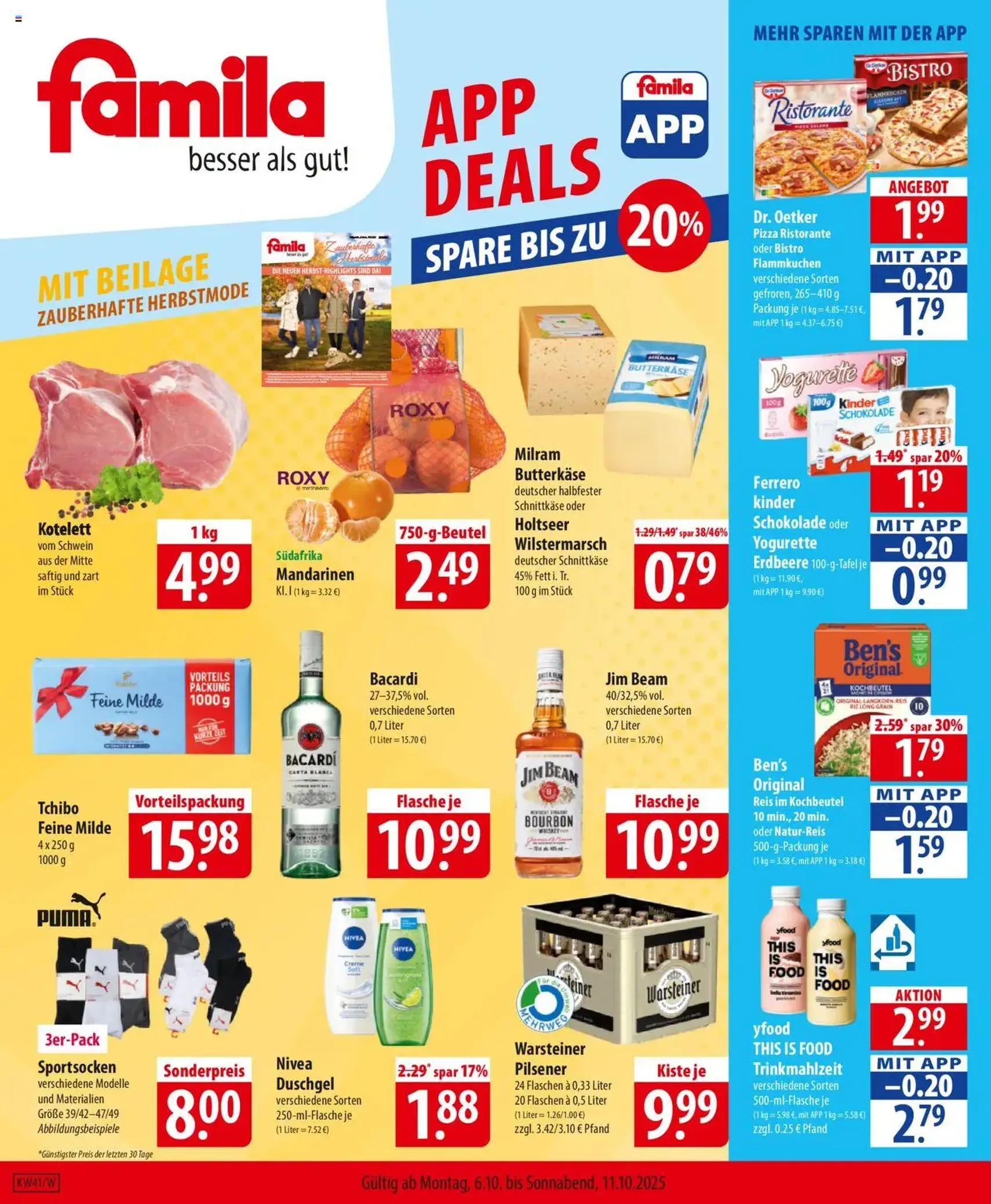 Famila Prospekt - Gültiger Prospekt ab 06.10.2025, Seite 1 von insgesamt 24