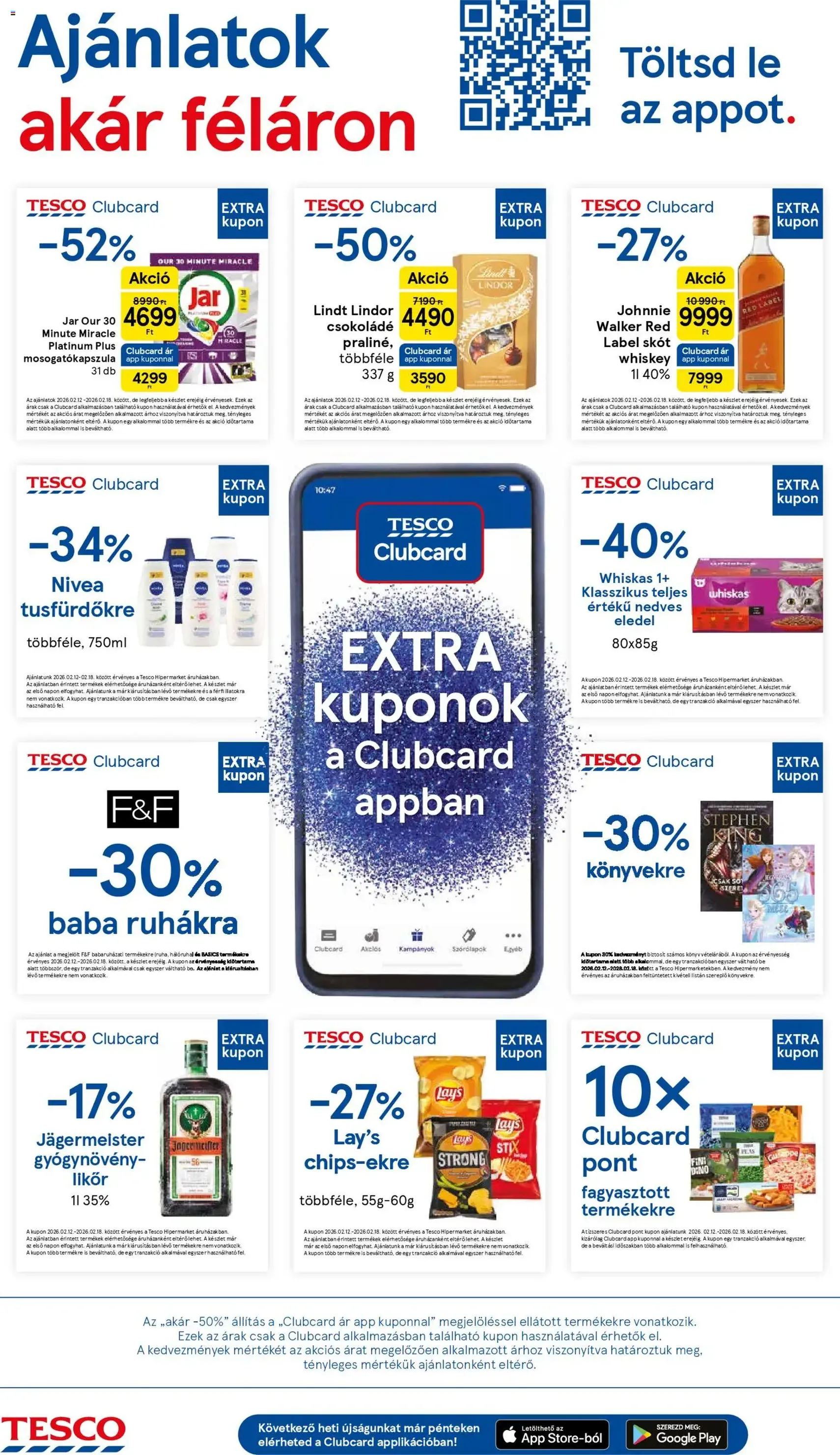 Tesco Hipermarket - Akciós újság - 2026.02.12. érvényes szórólap 20 oldal 36 oldalból