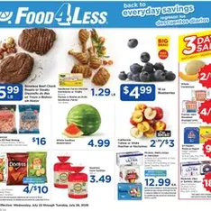 Food 4 Less Weekly Ad - Flyer preview valid from 07/22/2026