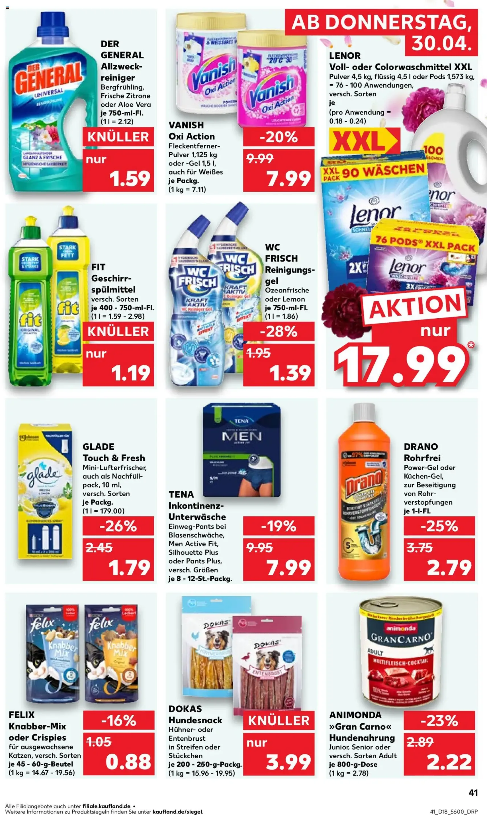 Kaufland Prospekt - Gültiger Prospekt ab 30.04.2026, Seite 41 von insgesamt 62