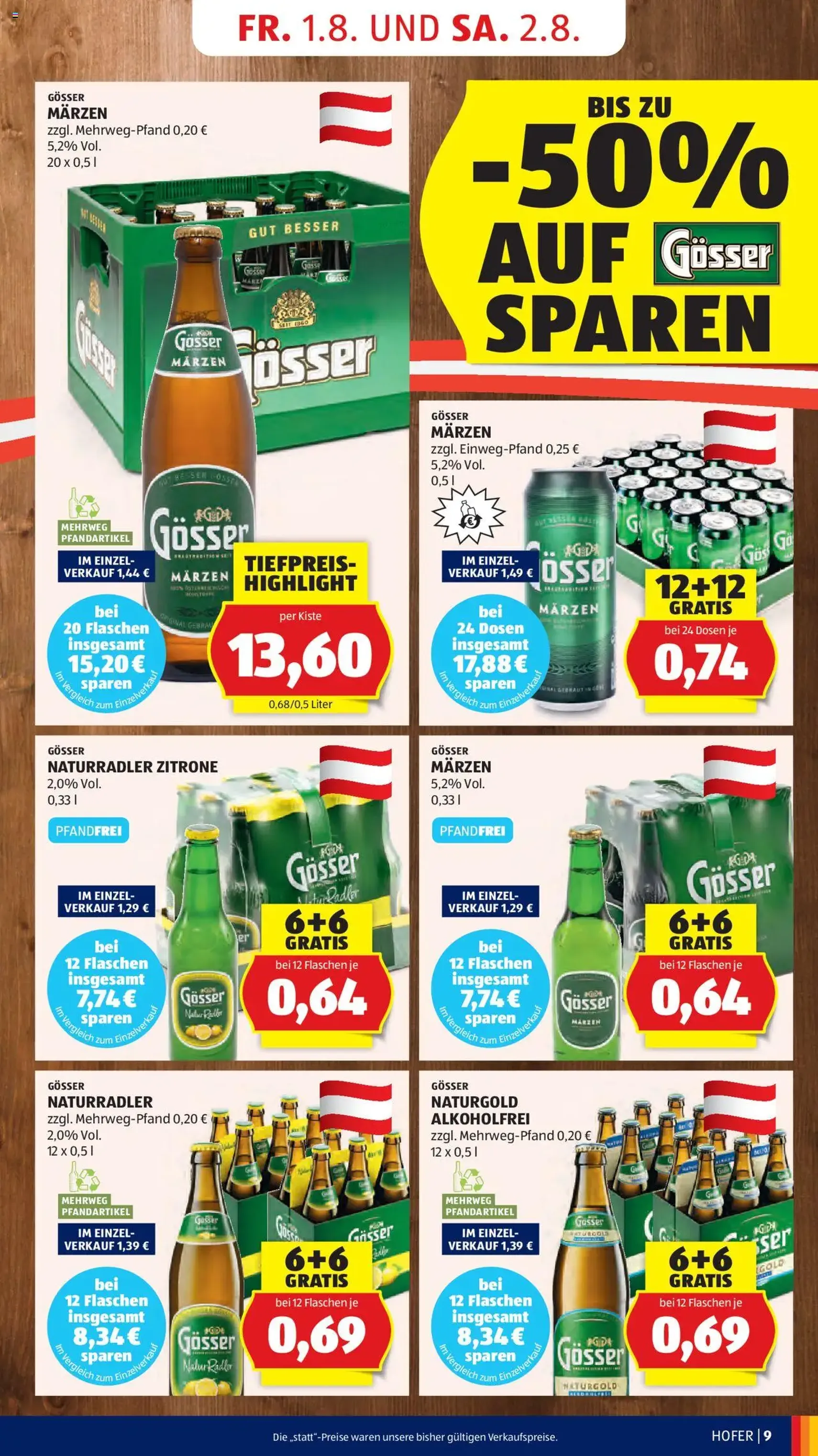 Hofer Flugblatt - Gültiger Prospekt ab 01.08.2025, Seite 11 von insgesamt 41 Hofer Flugblatt - Gültiger Prospekt ab 01.08.2025, Seite 11 von insgesamt 41