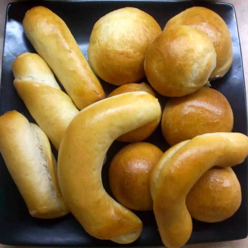 Slané rožky/žemle z kysnutého cesta