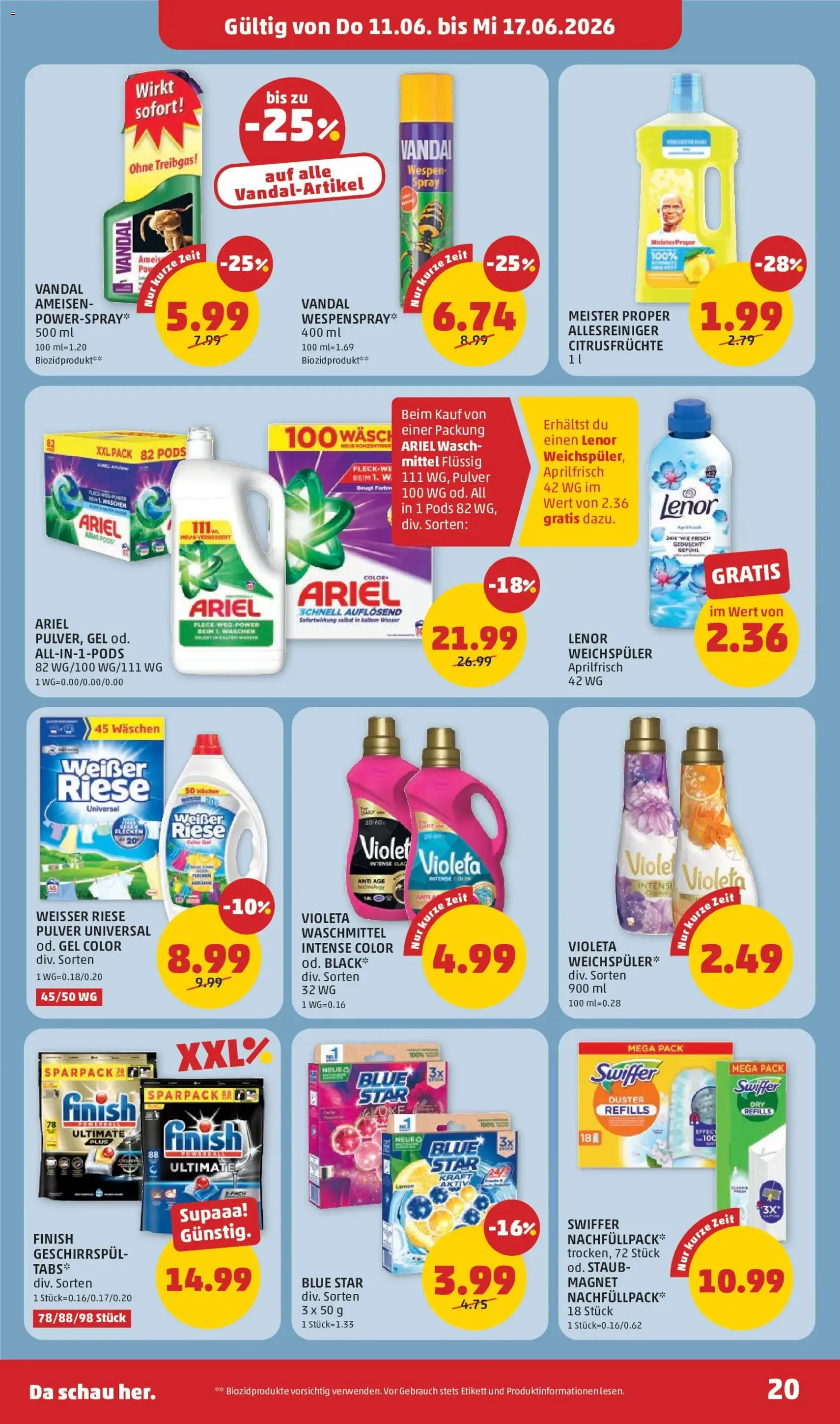 Penny Markt - Flugblatt - Gültiger Prospekt ab 11.06.2026, Seite 20 von insgesamt 32