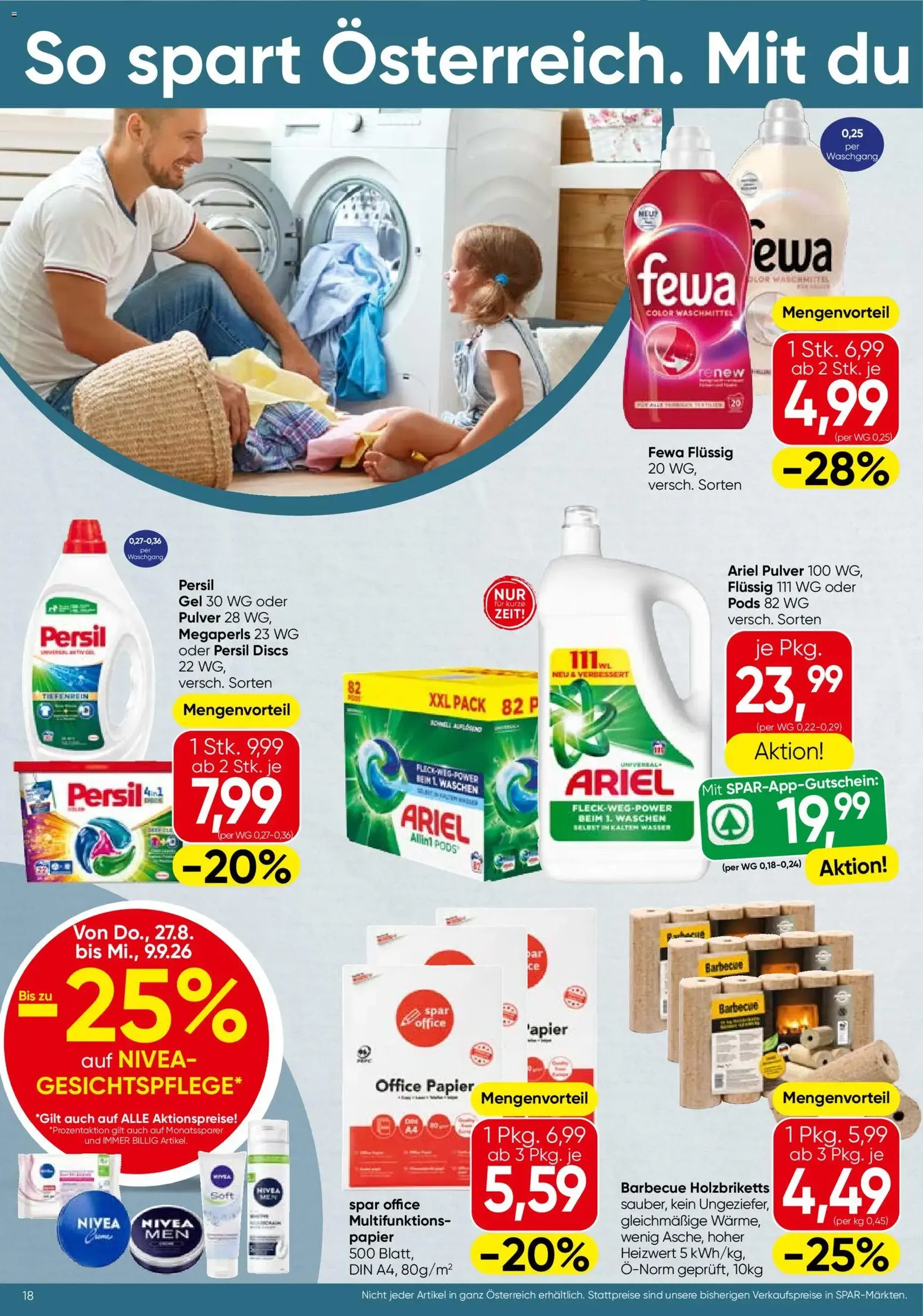 Spar - Flugblatt - Gültiger Prospekt ab 27.08.2026, Seite 18 von insgesamt 20