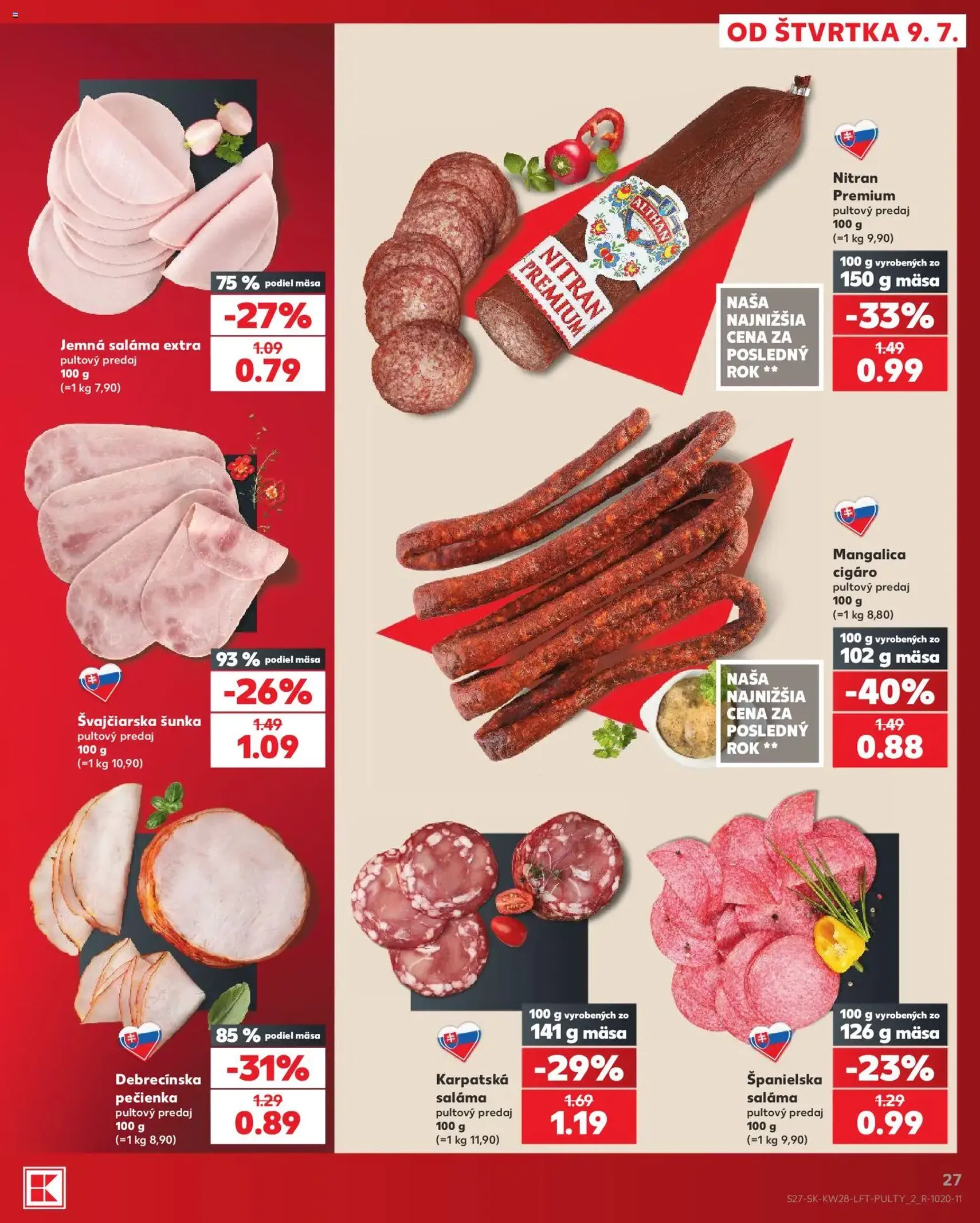 Kaufland leták - platný leták od 09.07.2026 strana 27 z 82