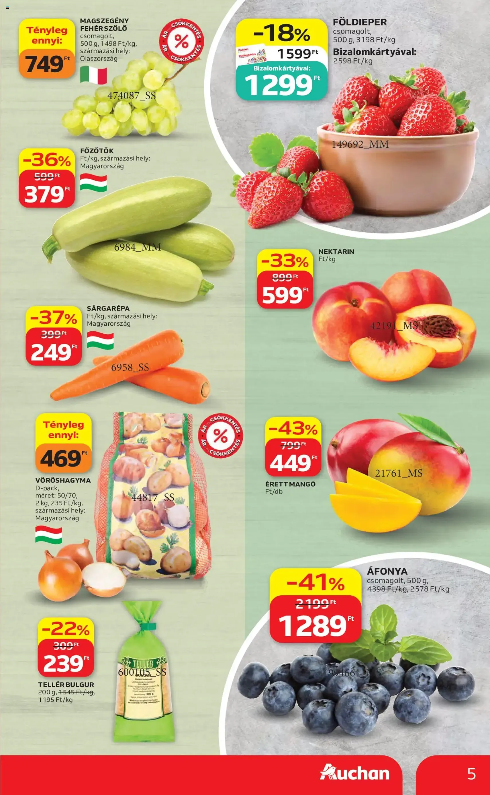 Auchan akciós újság - 2026.07.30. érvényes szórólap 5 oldal 45 oldalból
