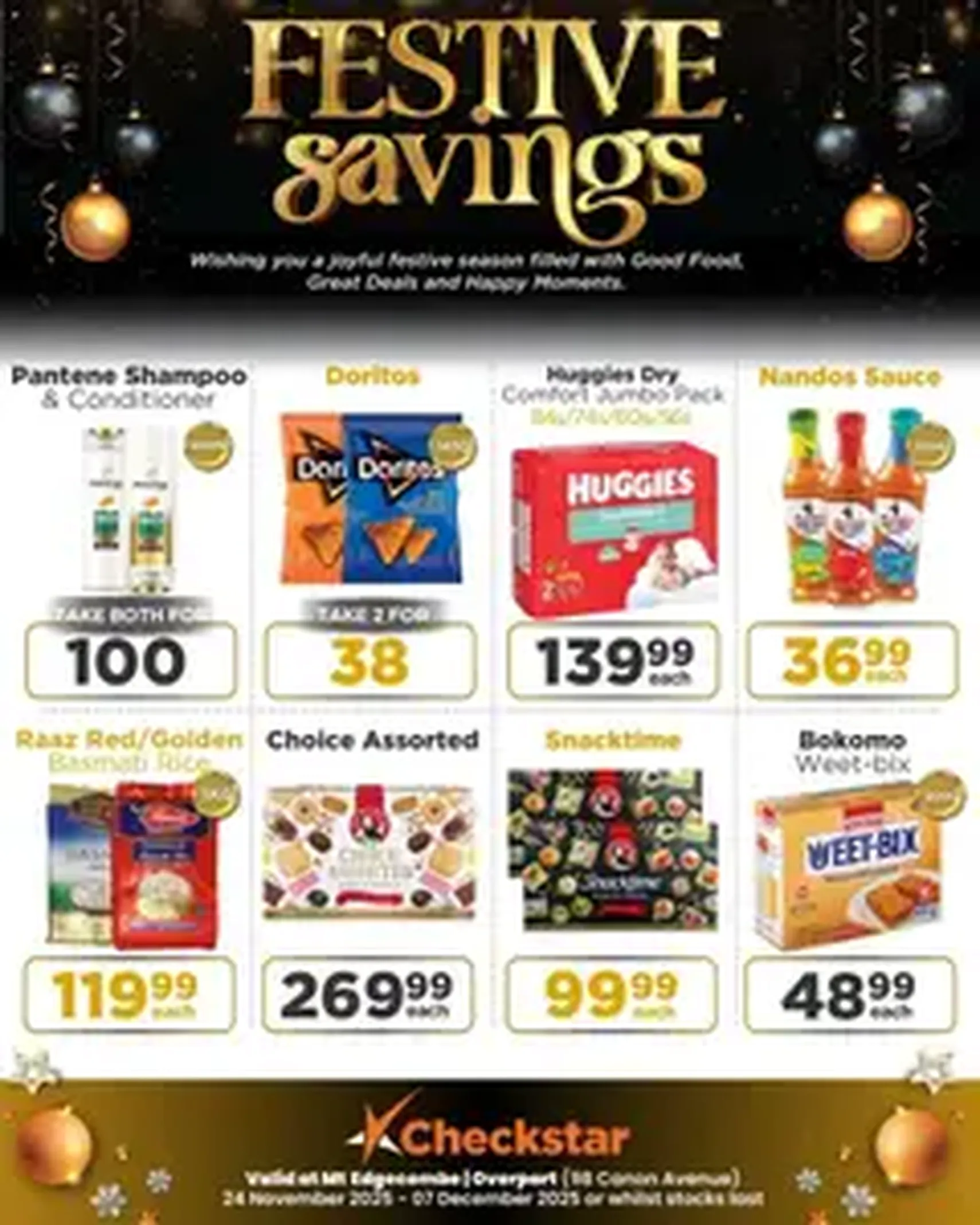 Check Star Festive Savings - valid flyer from 24/11/2025, page 1 of 1