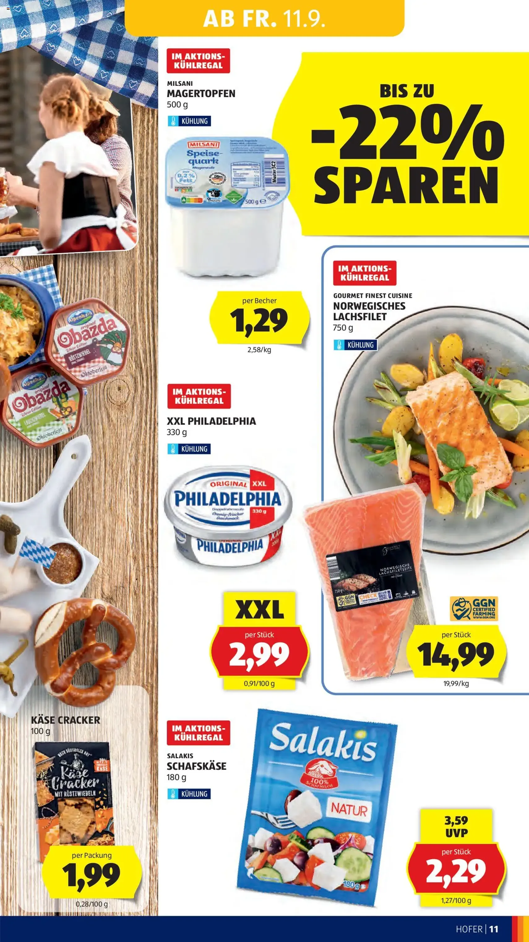 Hofer Flugblatt - Gültiger Prospekt ab 11.09.2026, Seite 19 von insgesamt 47