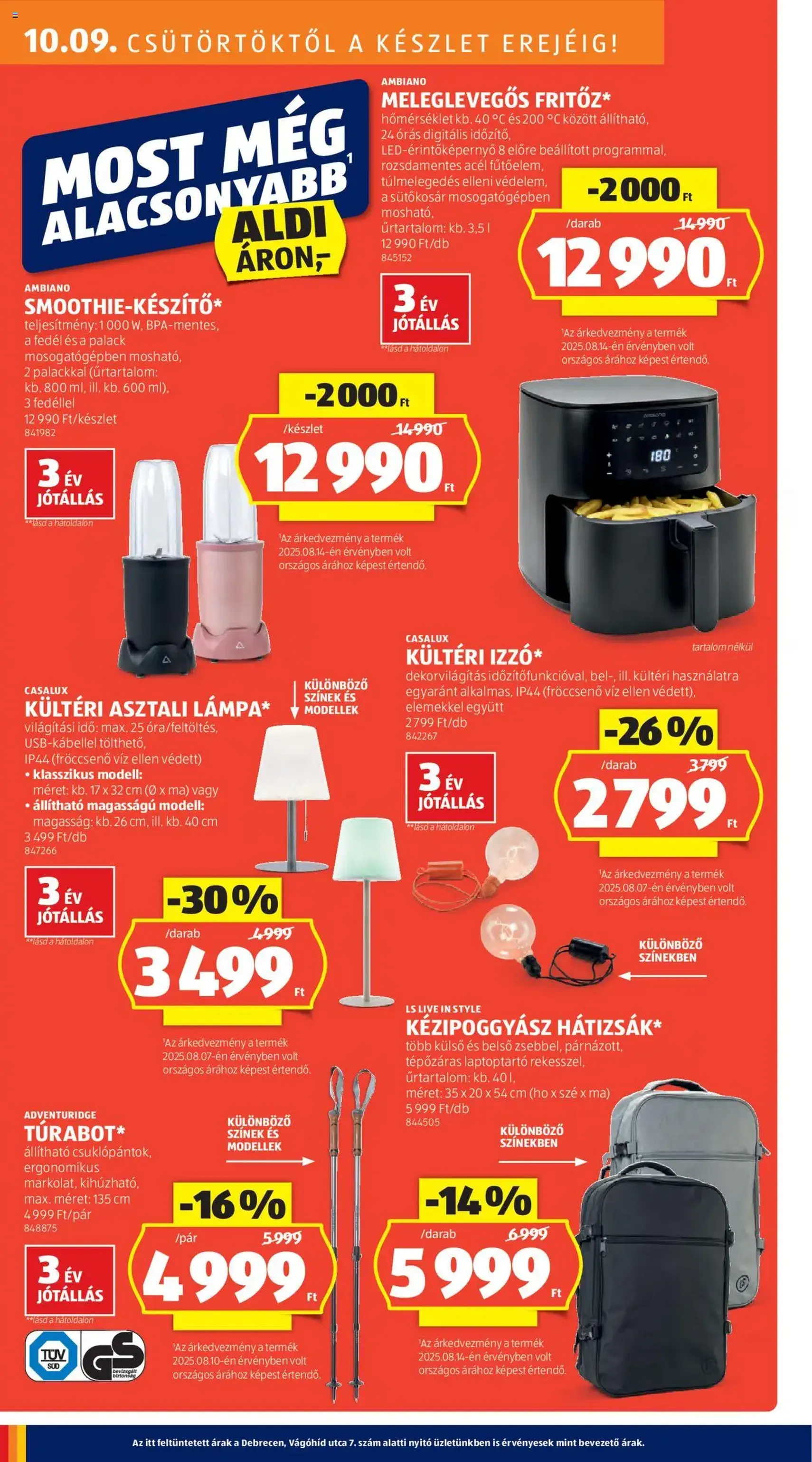 Aldi Akciós újság - 2025.10.09. érvényes szórólap 22 oldal 48 oldalból Aldi Akciós újság - 2025.10.09. érvényes szórólap 22 oldal 48 oldalból
