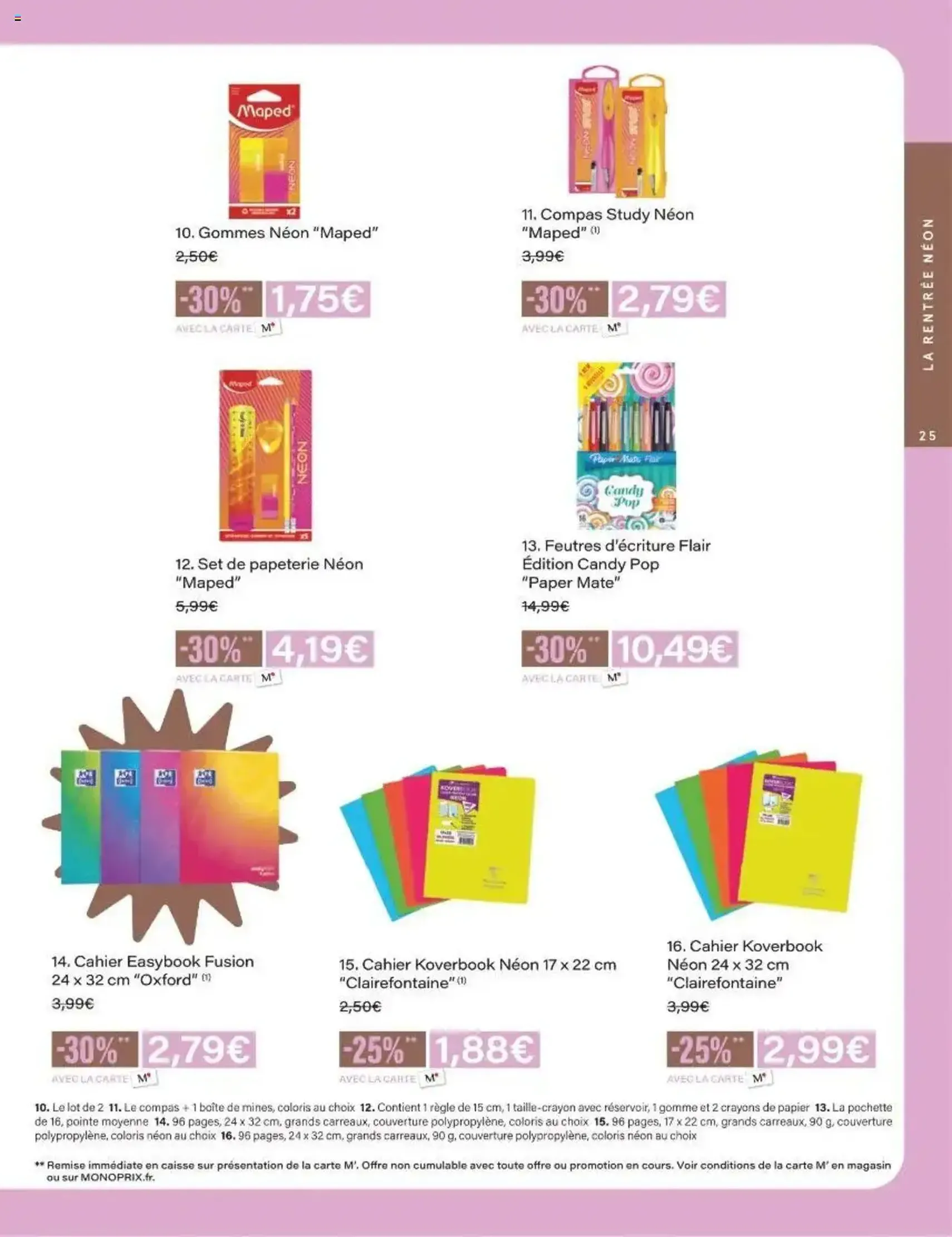 Monoprix catalogue guide de rentrée - brochure valable à partir du 05/08/2025, page 25 sur 42
