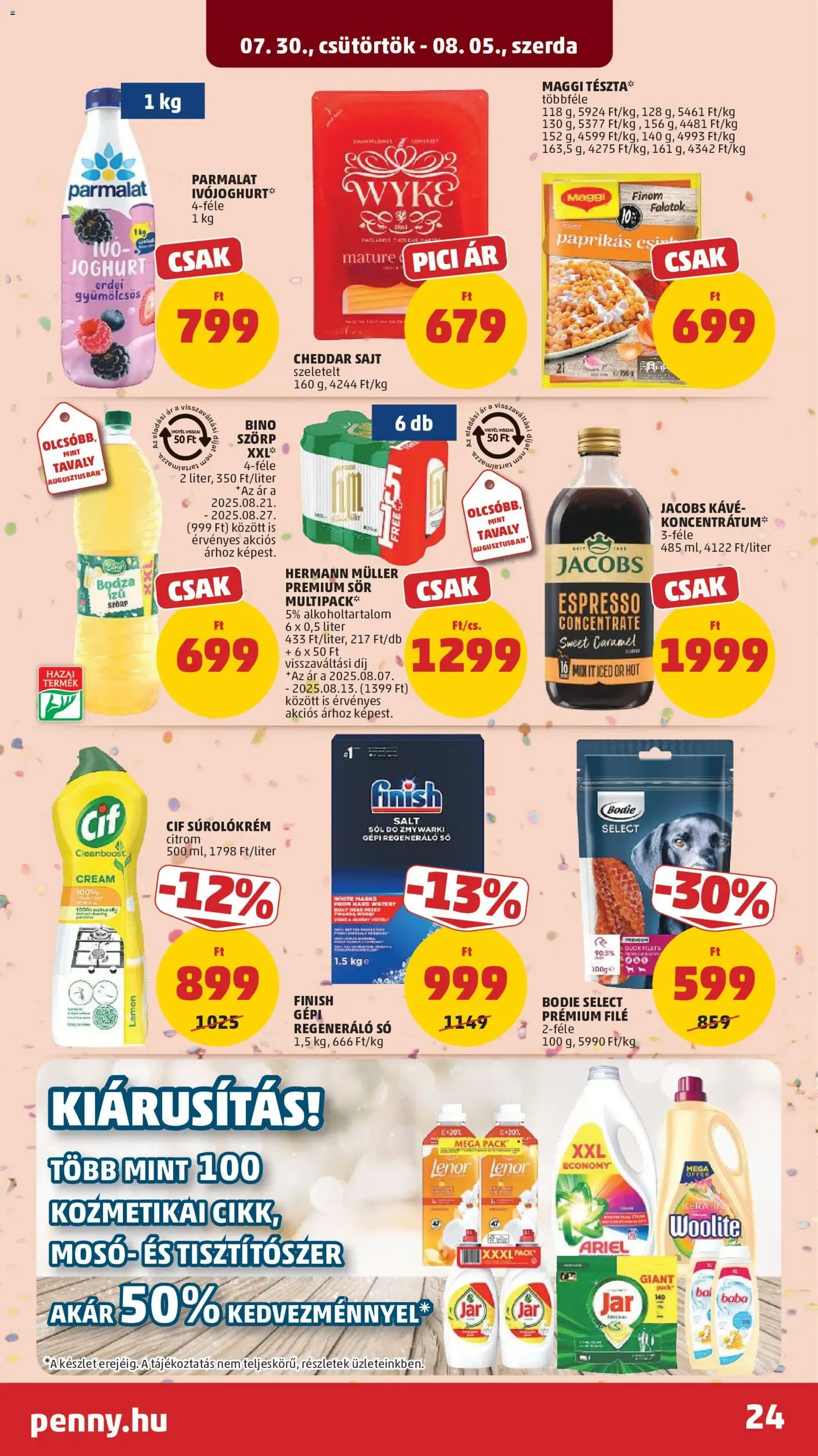 PENNY akciós újság - 2026.07.30. érvényes szórólap 27 oldal 39 oldalból