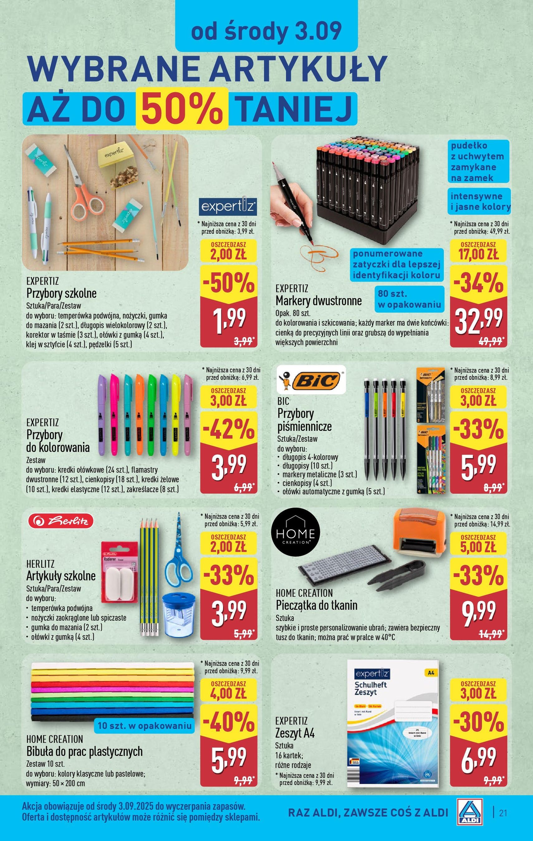 Aldi Gazetka - ważny gazetka od 01.09.2025 strona 21 z 39 Aldi Gazetka - ważny gazetka od 01.09.2025 strona 21 z 39