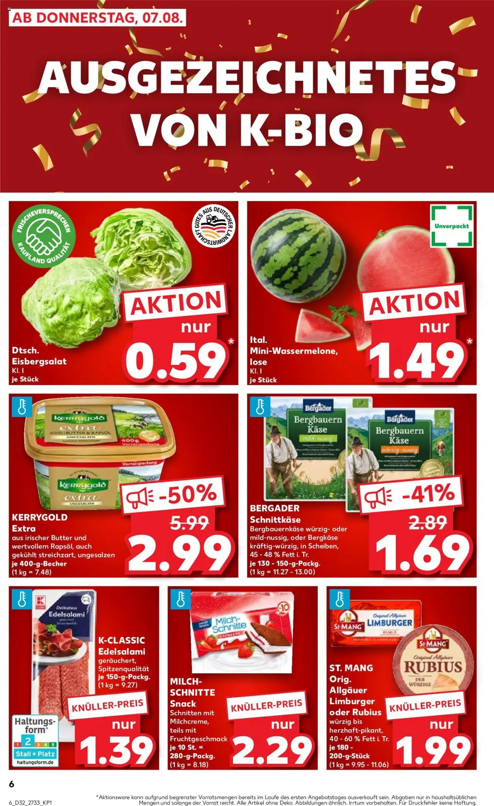 Kaufland Prospekt - Gültiger Prospekt ab 07.08.2025, Seite 6 von insgesamt 60 Kaufland Prospekt - Gültiger Prospekt ab 07.08.2025, Seite 6 von insgesamt 60