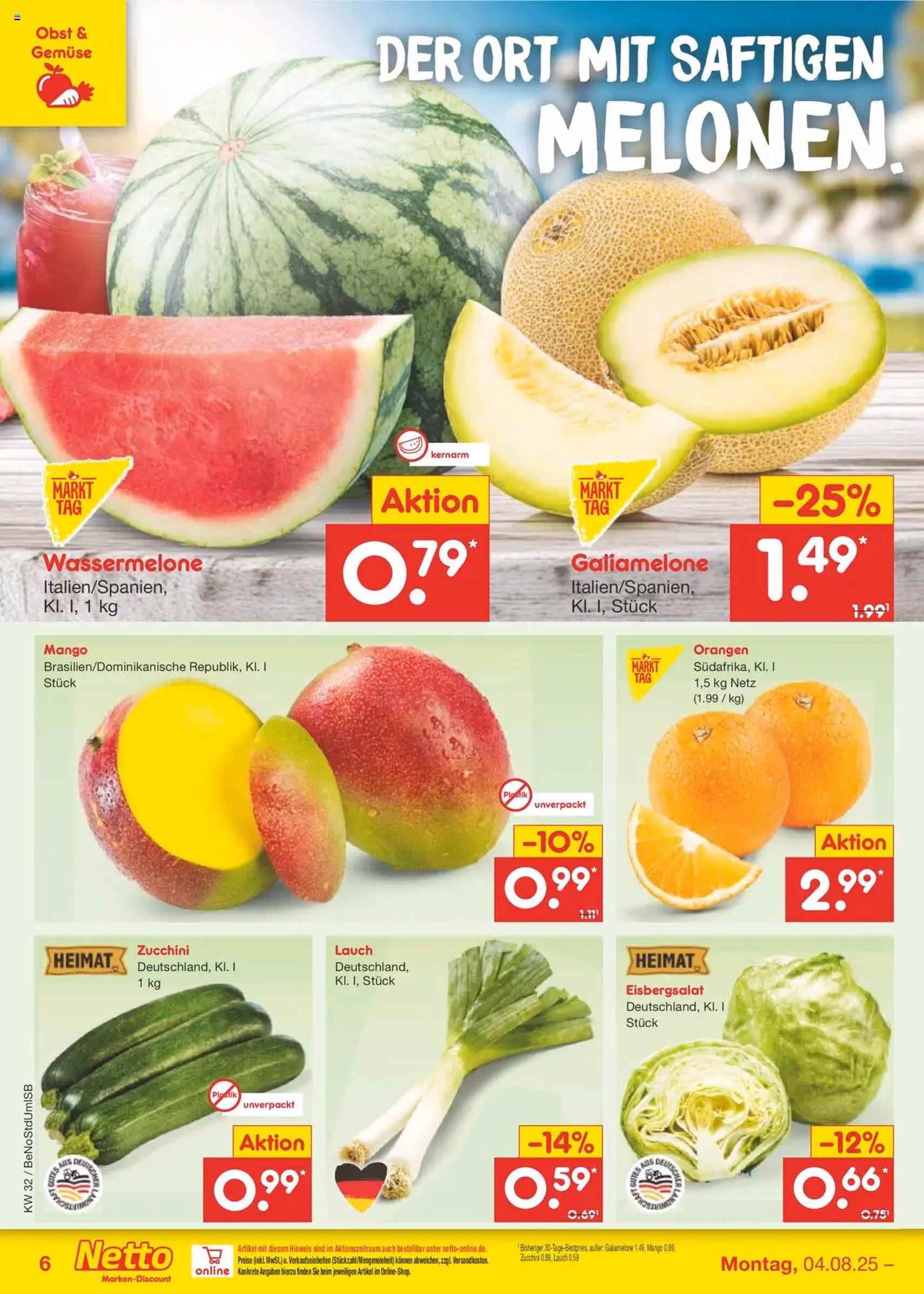 Netto Marken-Discount Prospekt - Gültiger Prospekt ab 04.08.2025, Seite 6 von insgesamt 61 Netto Marken-Discount Prospekt - Gültiger Prospekt ab 04.08.2025, Seite 6 von insgesamt 61