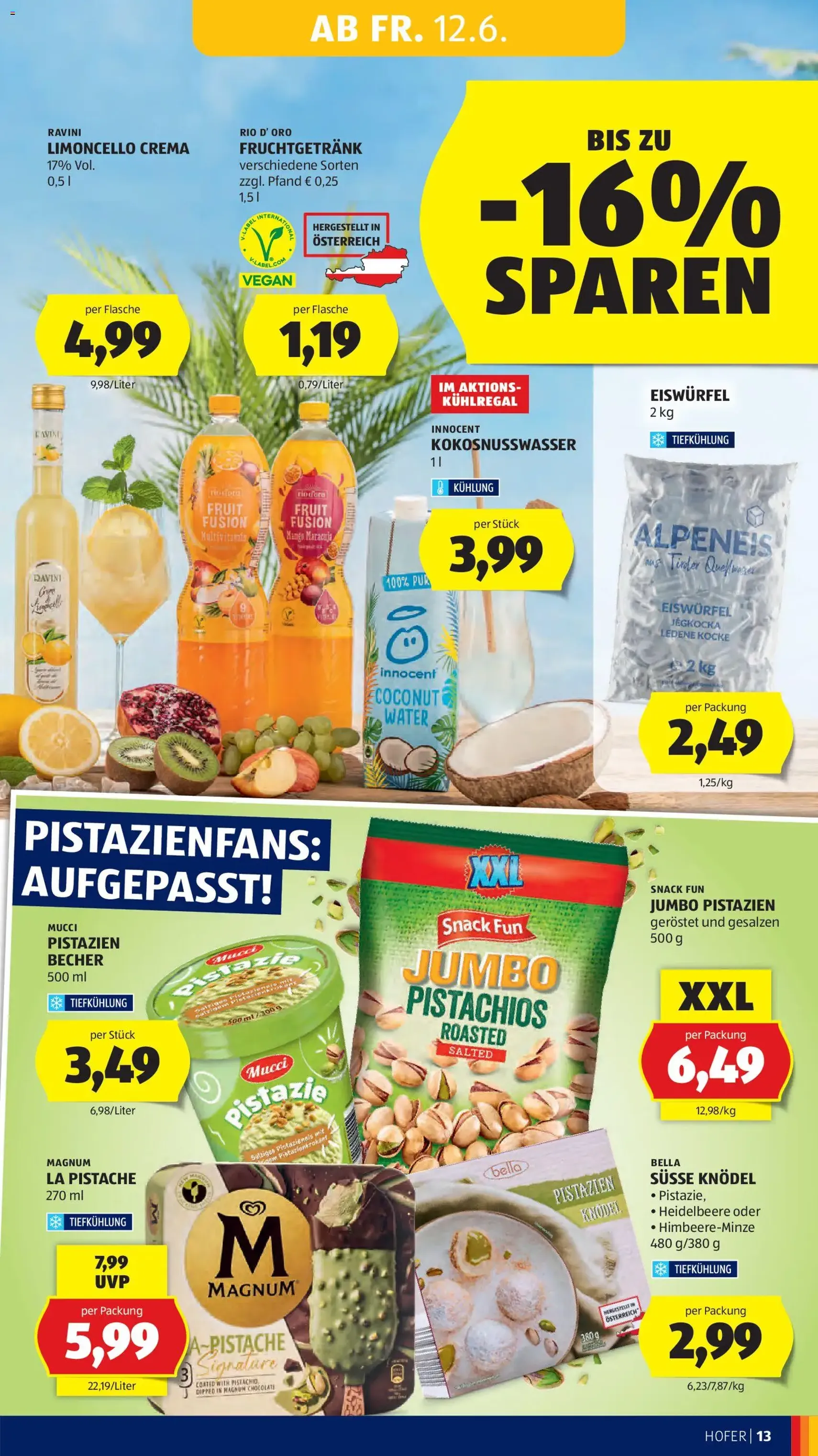Hofer Flugblatt - Gültiger Prospekt ab 12.06.2026, Seite 15 von insgesamt 42
