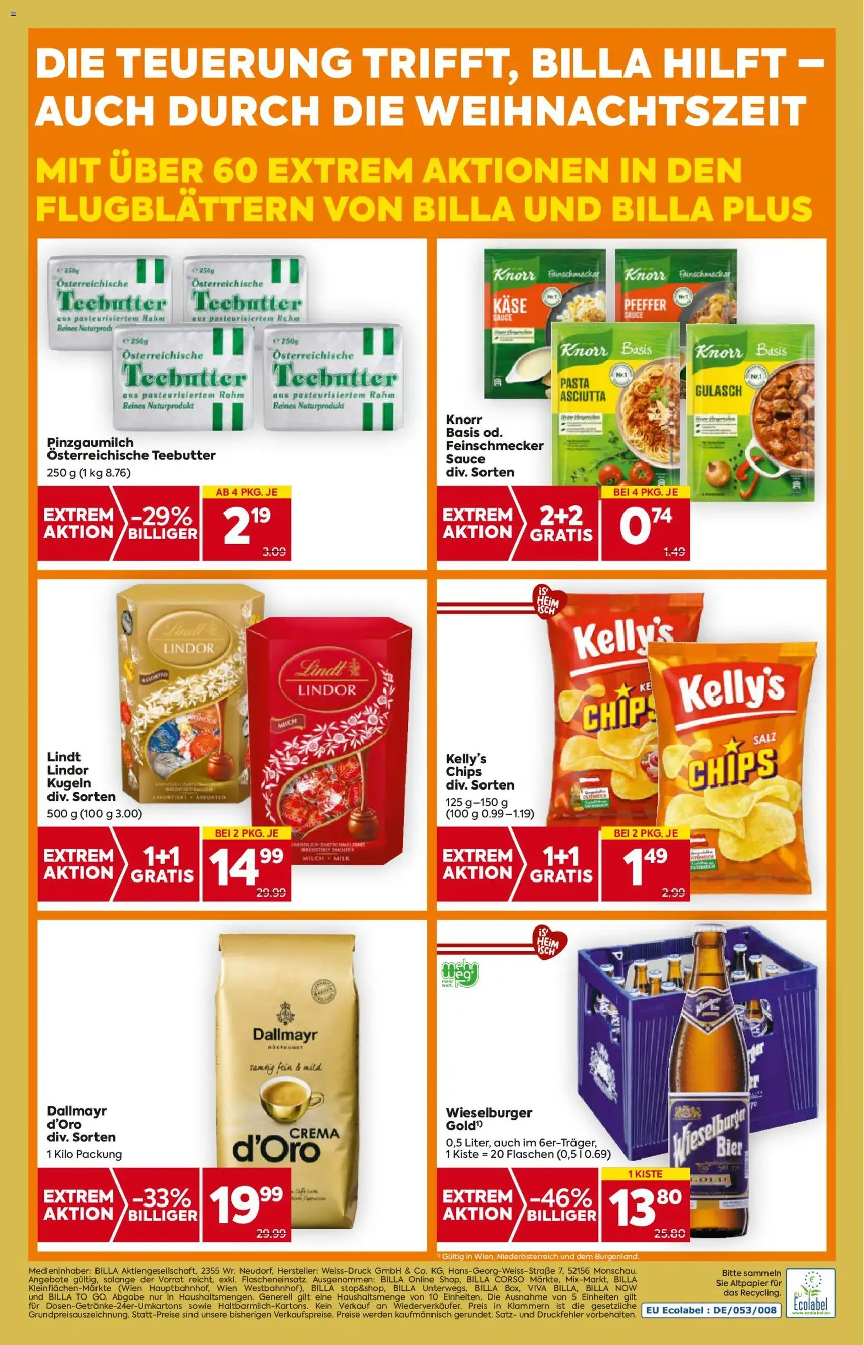 Billa Flugblatt - Gültiger Prospekt ab 20.11.2025, Seite 20 von insgesamt 20